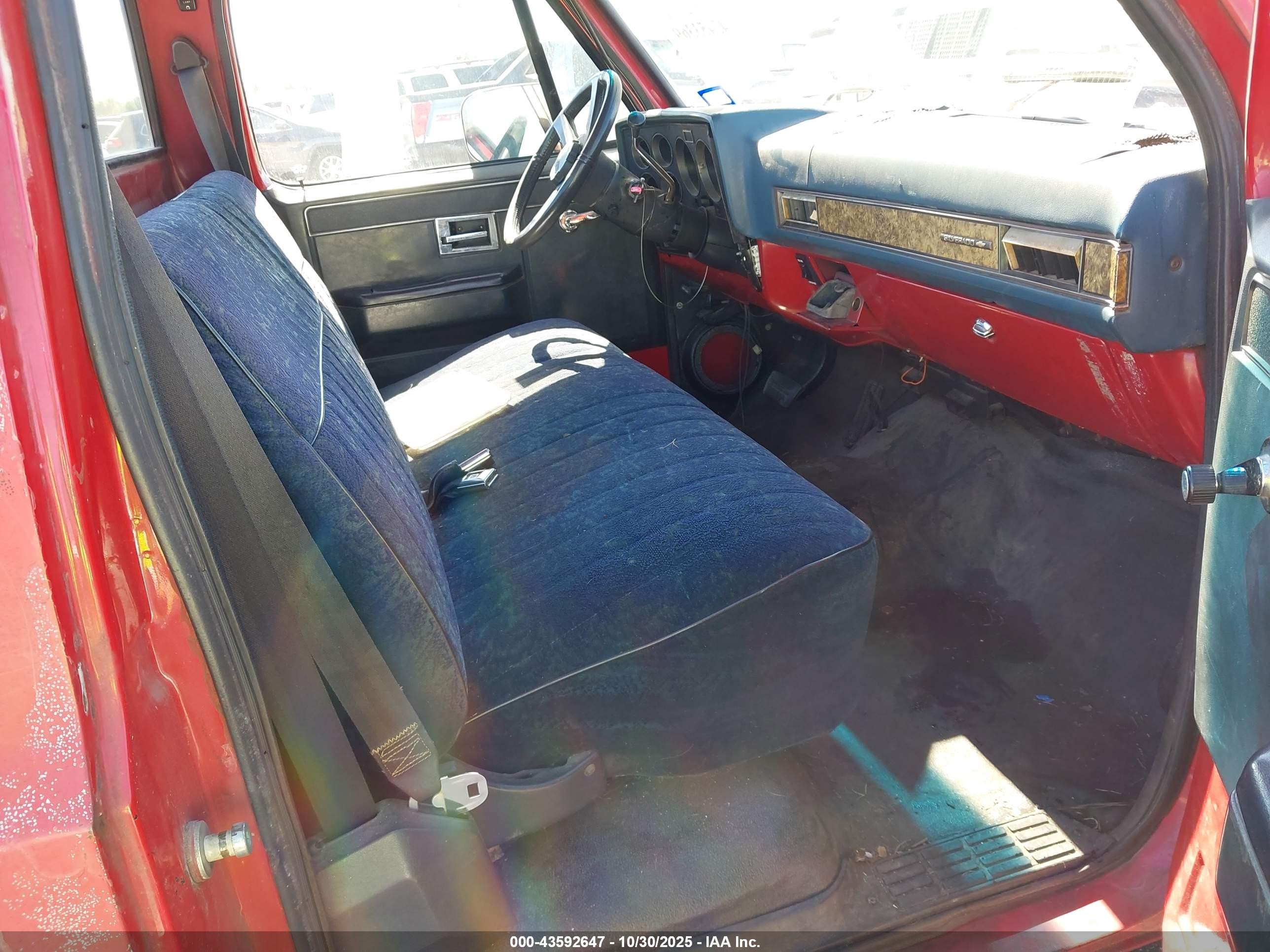 1986 Chevrolet C20   Красный vin: 1GCGC24M6GF448555