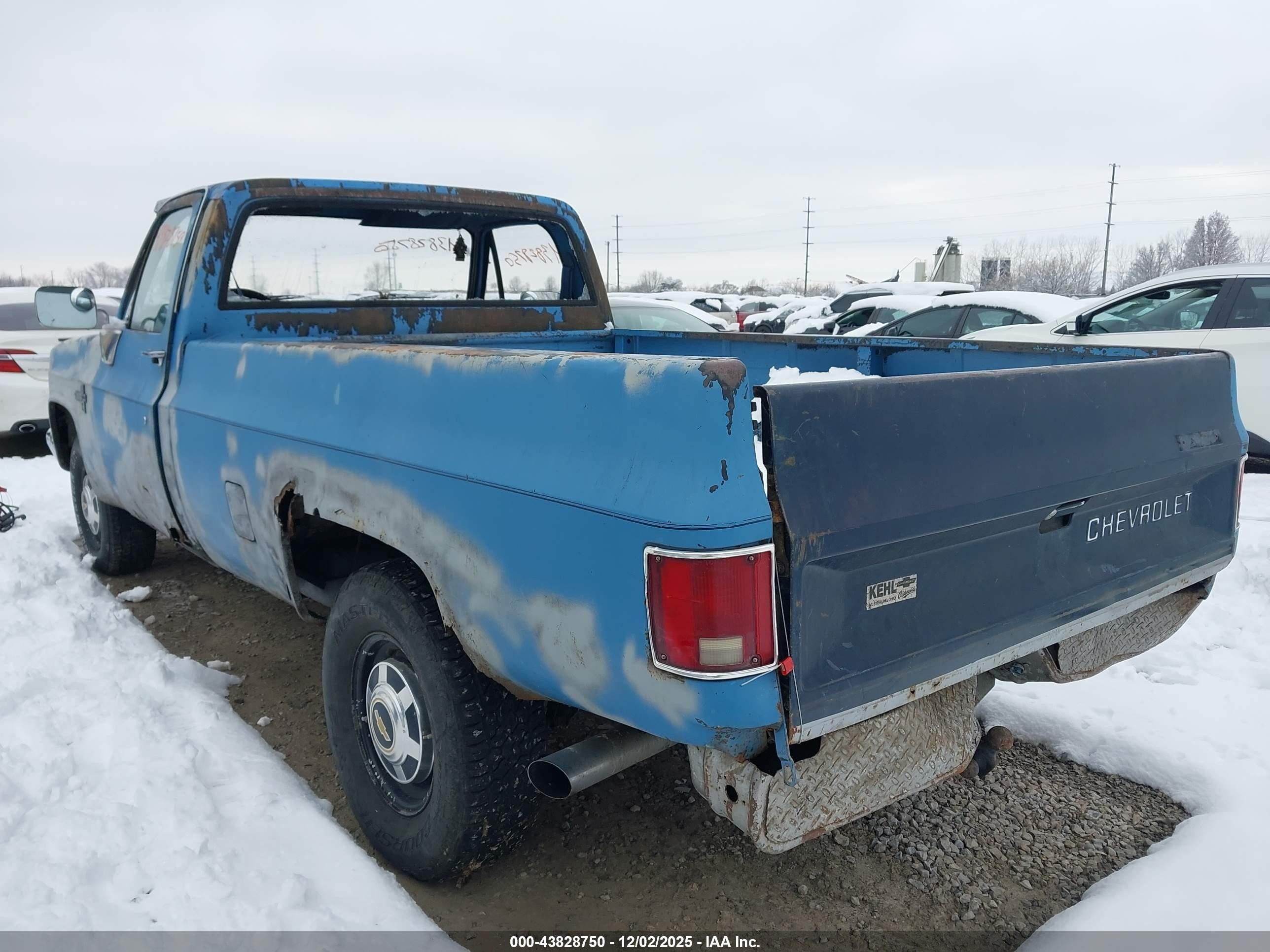 1985 Chevrolet C20   Синий vin: 1GCGC24MXFF435368