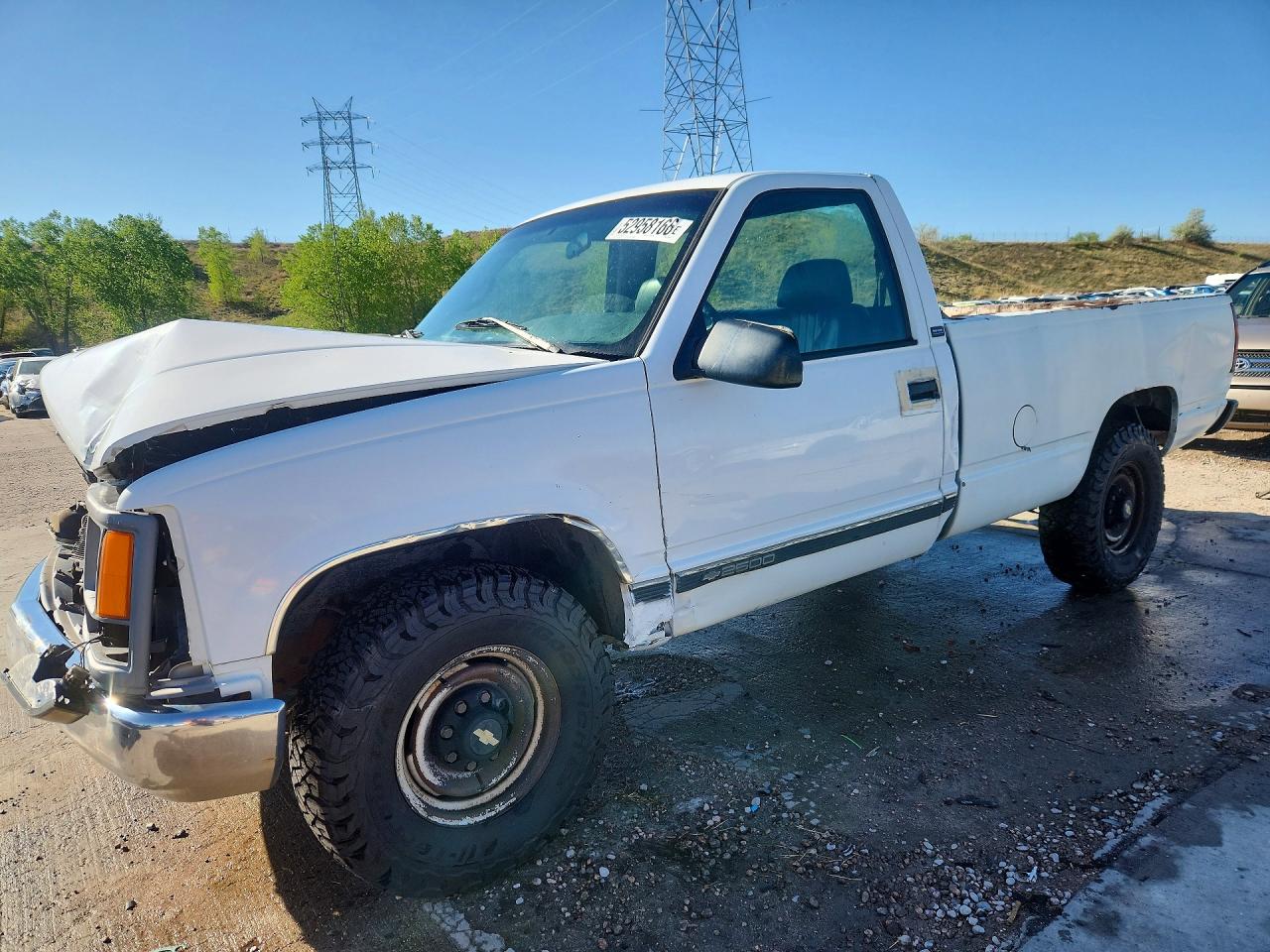 1996 Chevrolet Gmt-400 C2500 White vin: 1GCGC24R9TZ225009