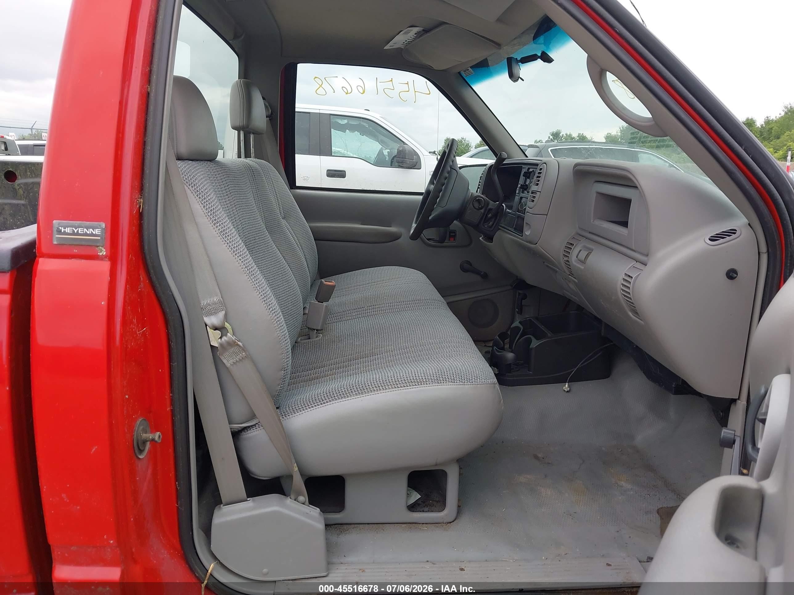 1997 Chevrolet C/k 2500 Hd Fleetside Red vin: 1GCGC24R9VZ167924