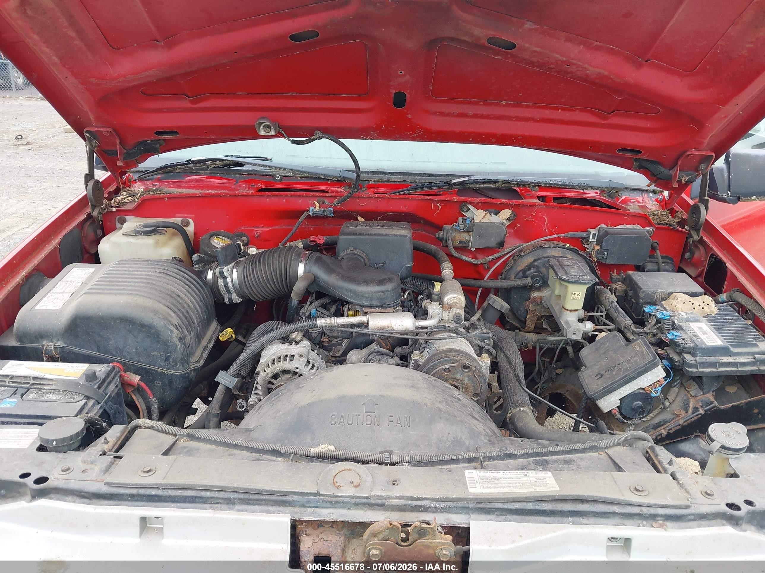 1997 Chevrolet C/k 2500 Hd Fleetside Red vin: 1GCGC24R9VZ167924