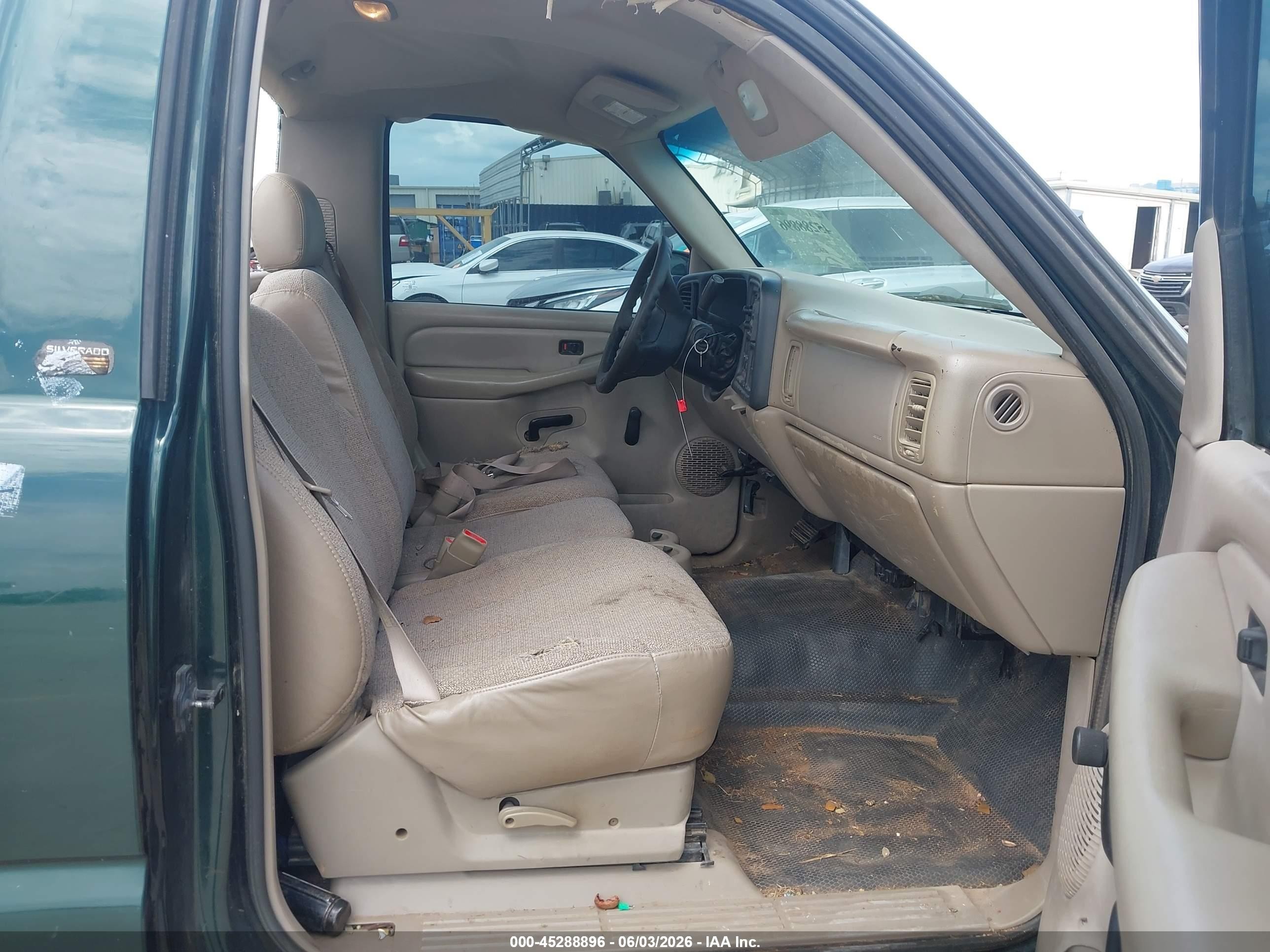 2001 Chevrolet Silverado 2500   Green vin: 1GCGC24U11Z289045
