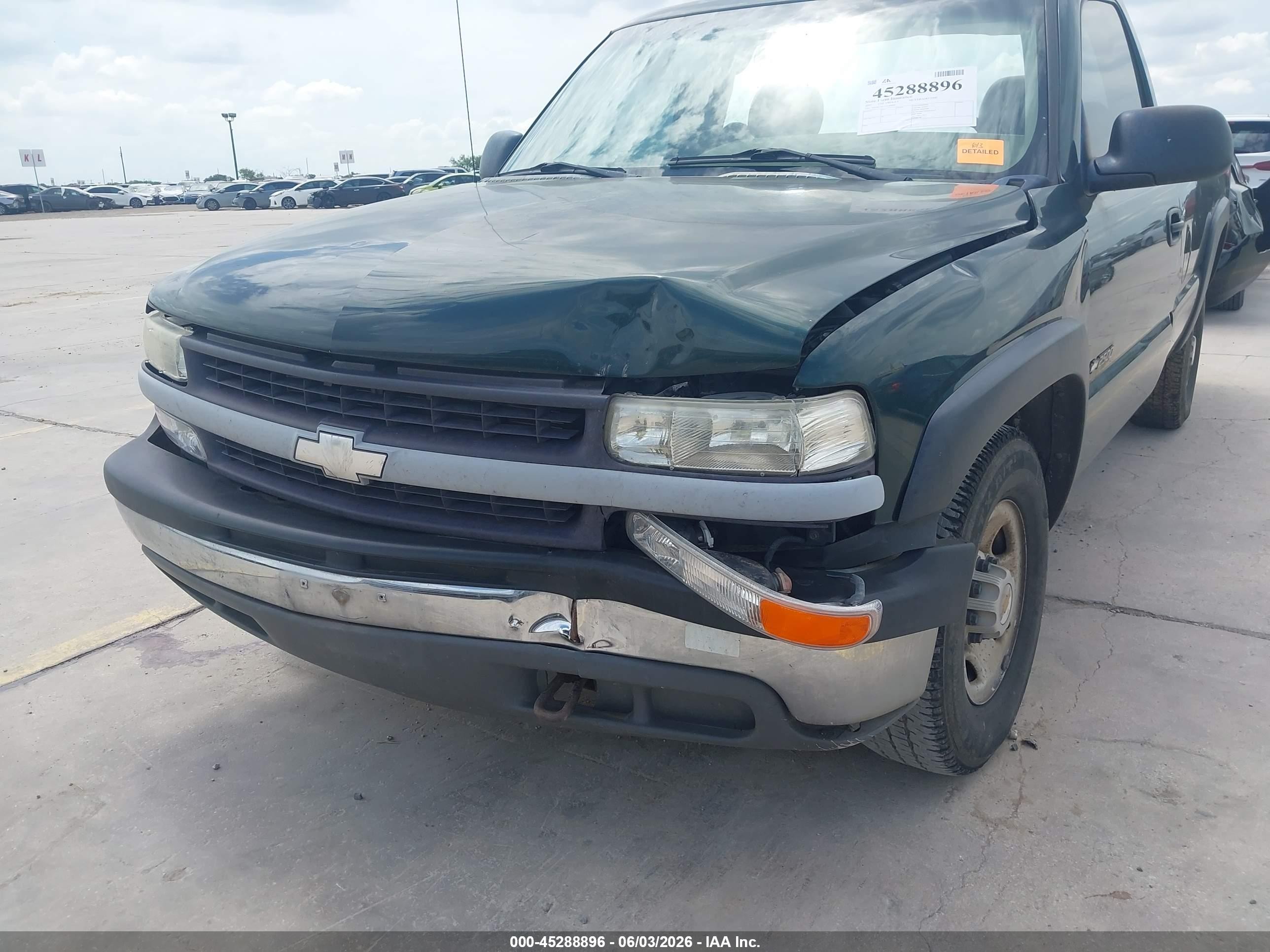 2001 Chevrolet Silverado 2500   Green vin: 1GCGC24U11Z289045