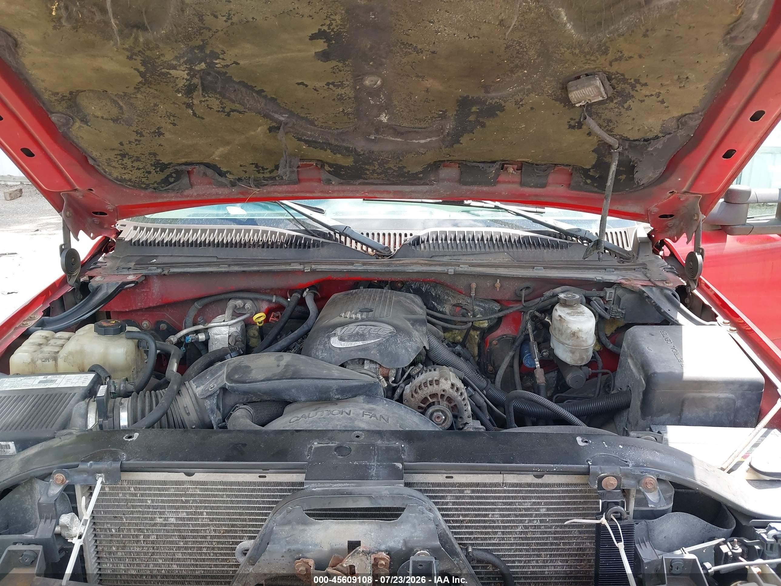 2002 Chevrolet Silverado 2500   Red vin: 1GCGC24U22Z290254