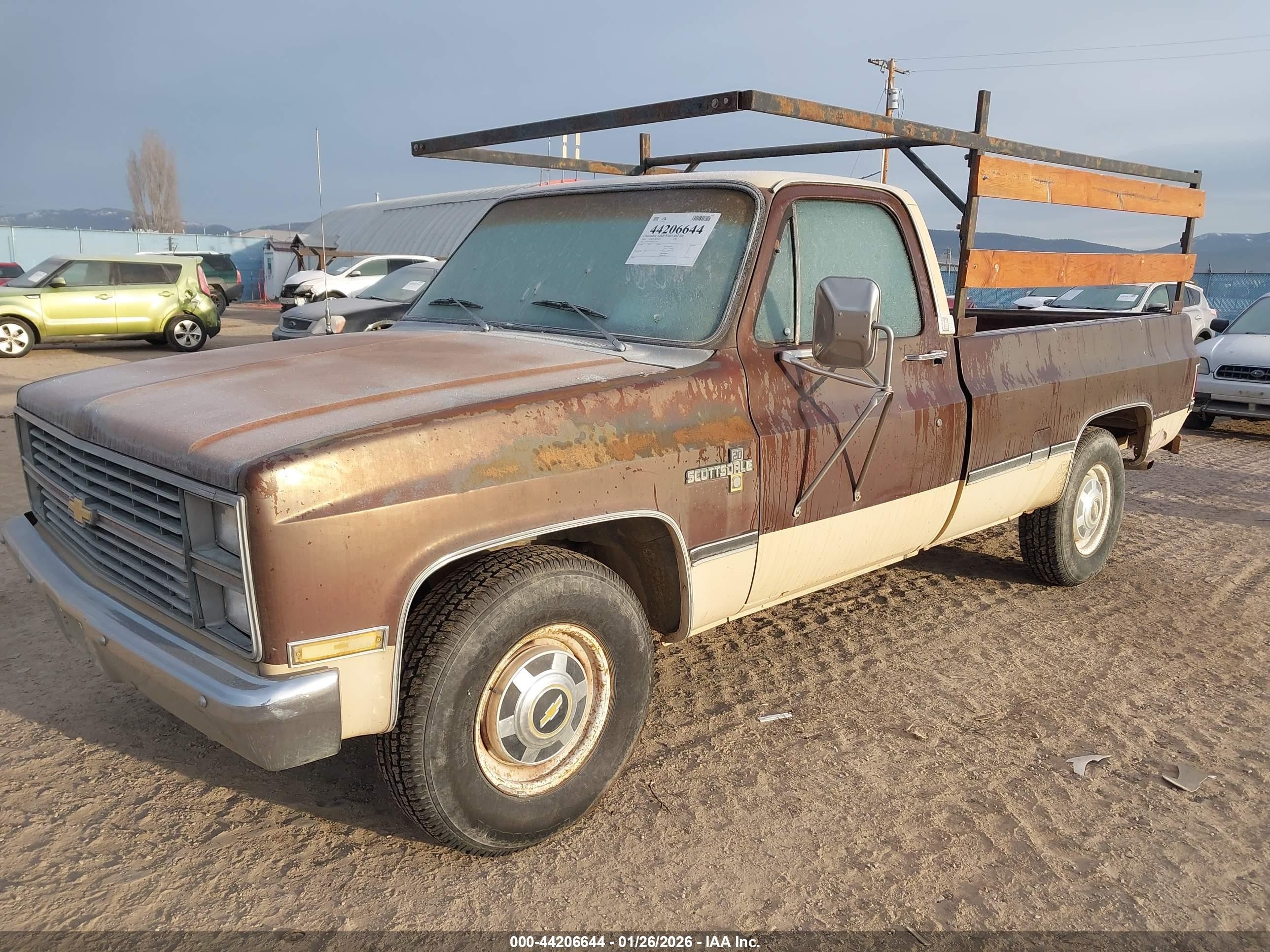 1983 Chevrolet C20   Brown vin: 1GCGC24W6DJ112267