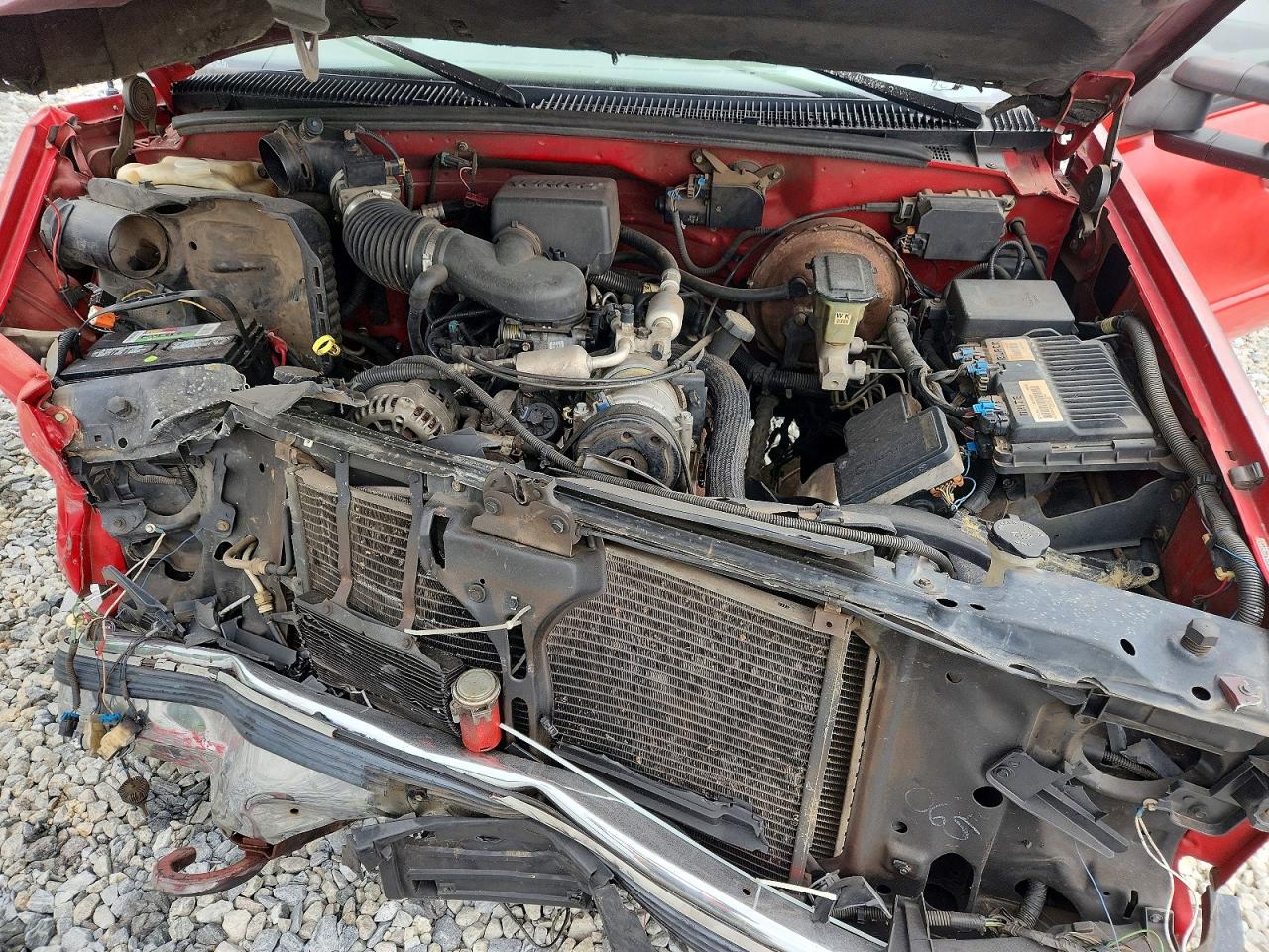 1998 Chevrolet Gmt-400 K1500 Red vin: 1GCGC29R4VE114869