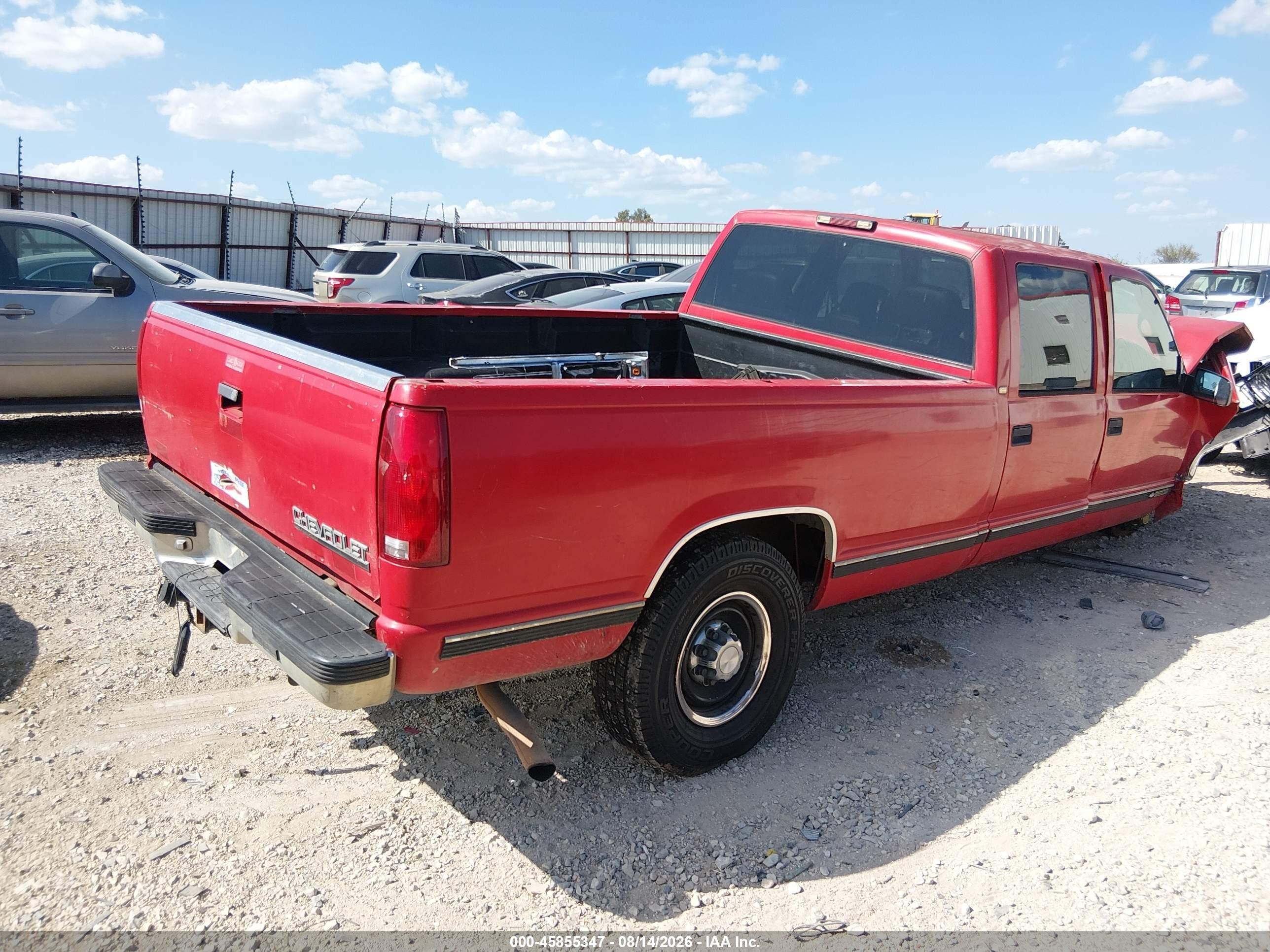 1998 Chevrolet C3500   Red vin: 1GCGC33R4WF014510