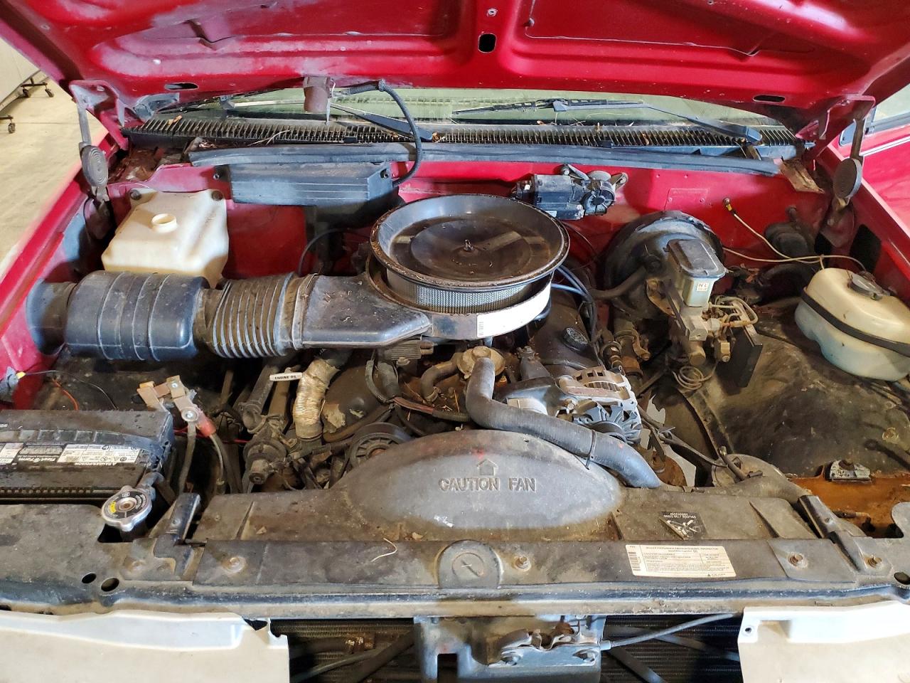 1989 Chevrolet Gmt-400 C3500 Red vin: 1GCGC34N2KE145799