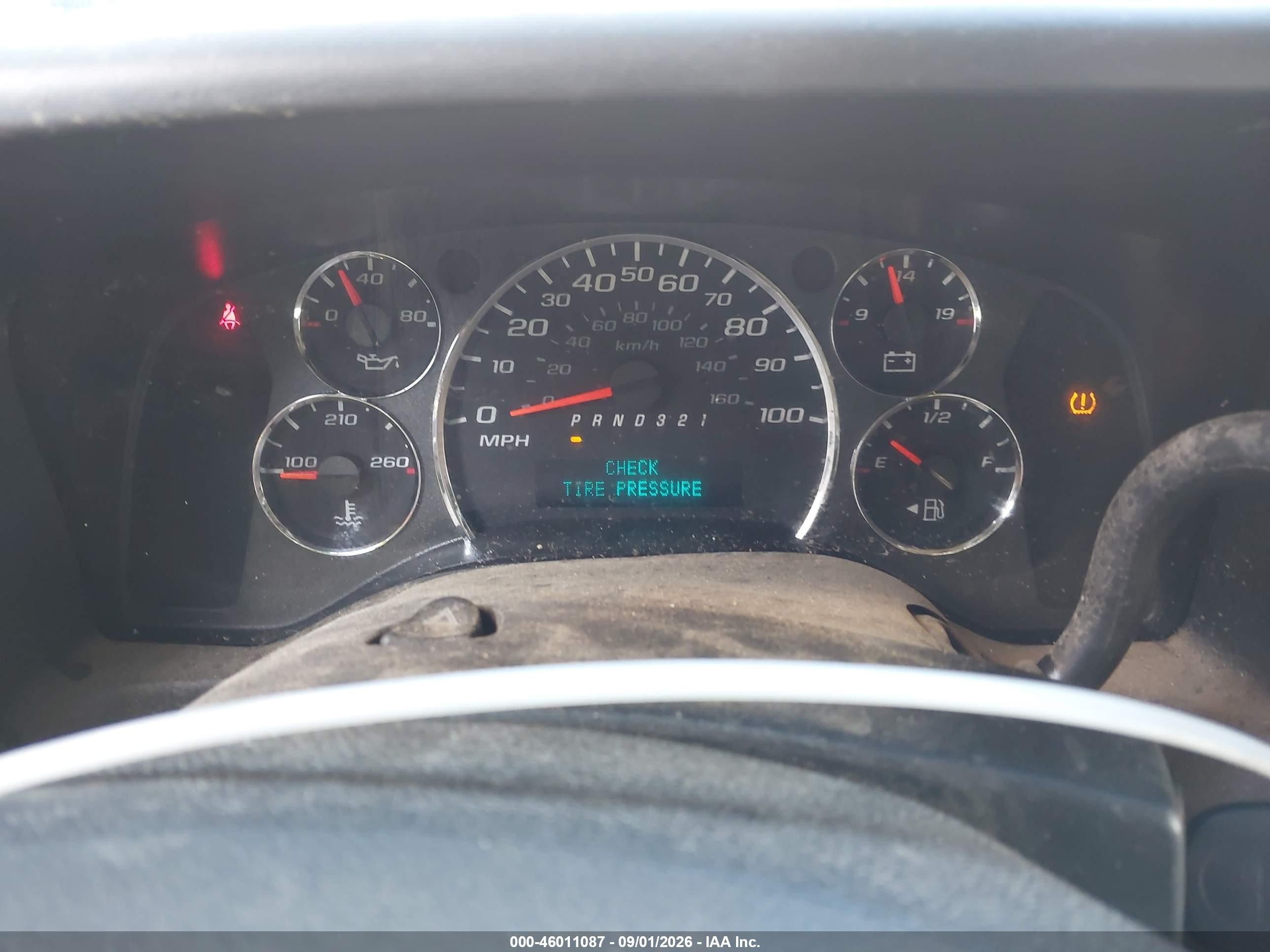 2009 Chevrolet Express 2500 Work Van White vin: 1GCGG25C191110331