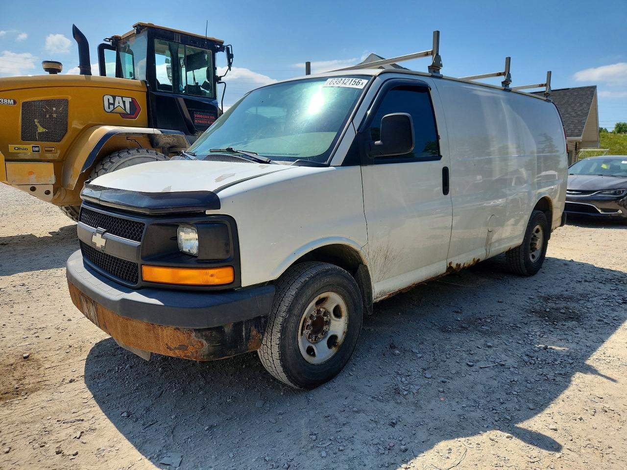 2009 Chevrolet Express G2500 White vin: 1GCGG25C591135653