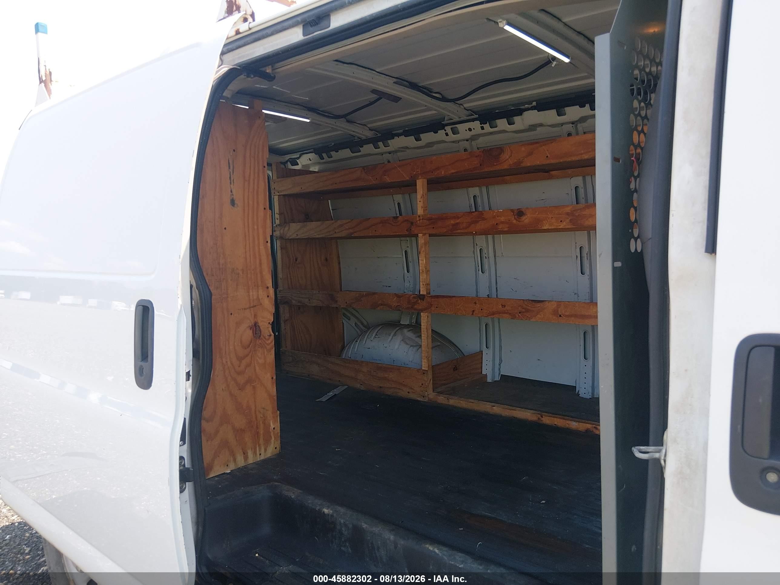 2008 Chevrolet Express Work Van White vin: 1GCGG25C881173652