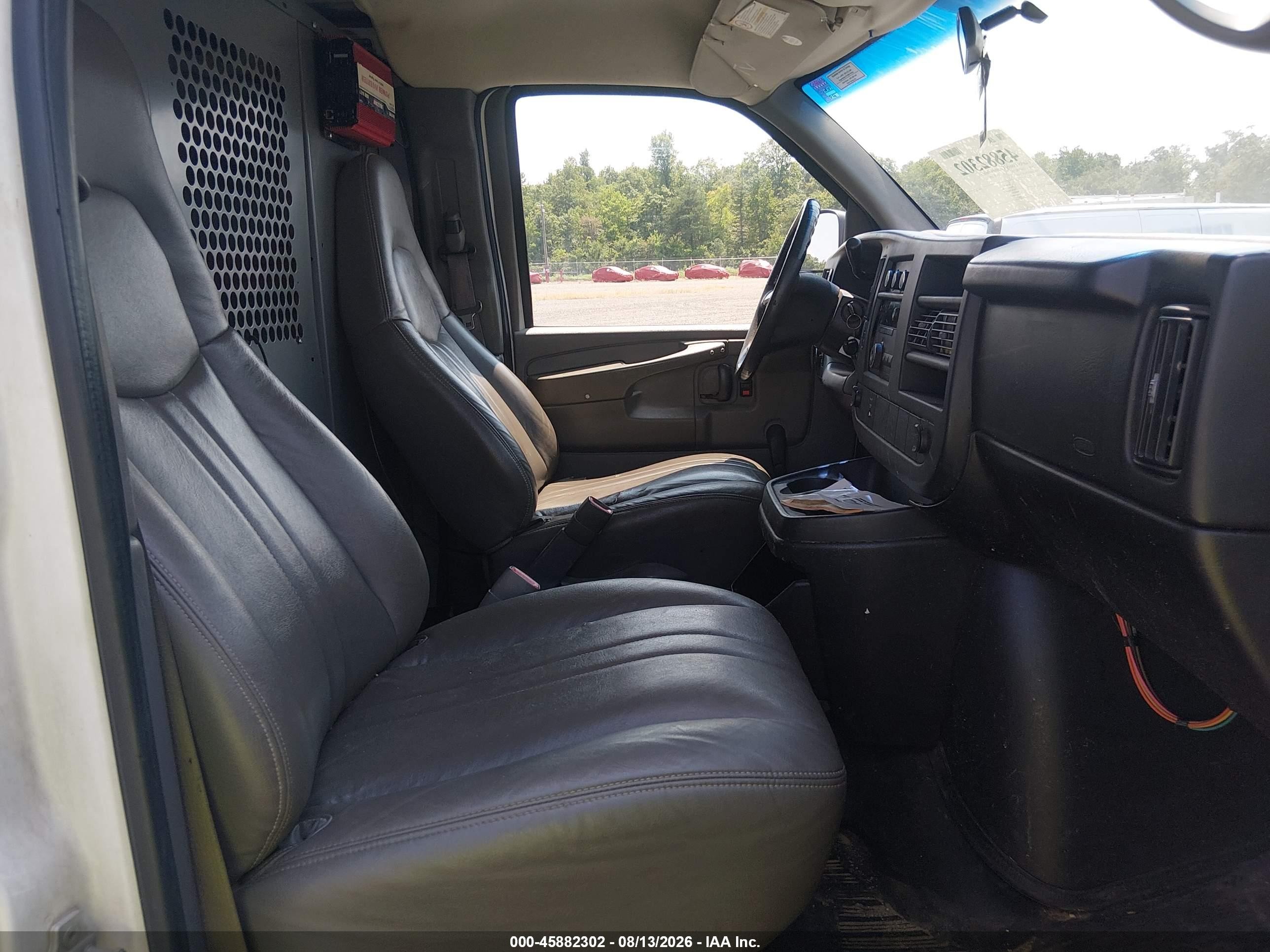 2008 Chevrolet Express Work Van White vin: 1GCGG25C881173652