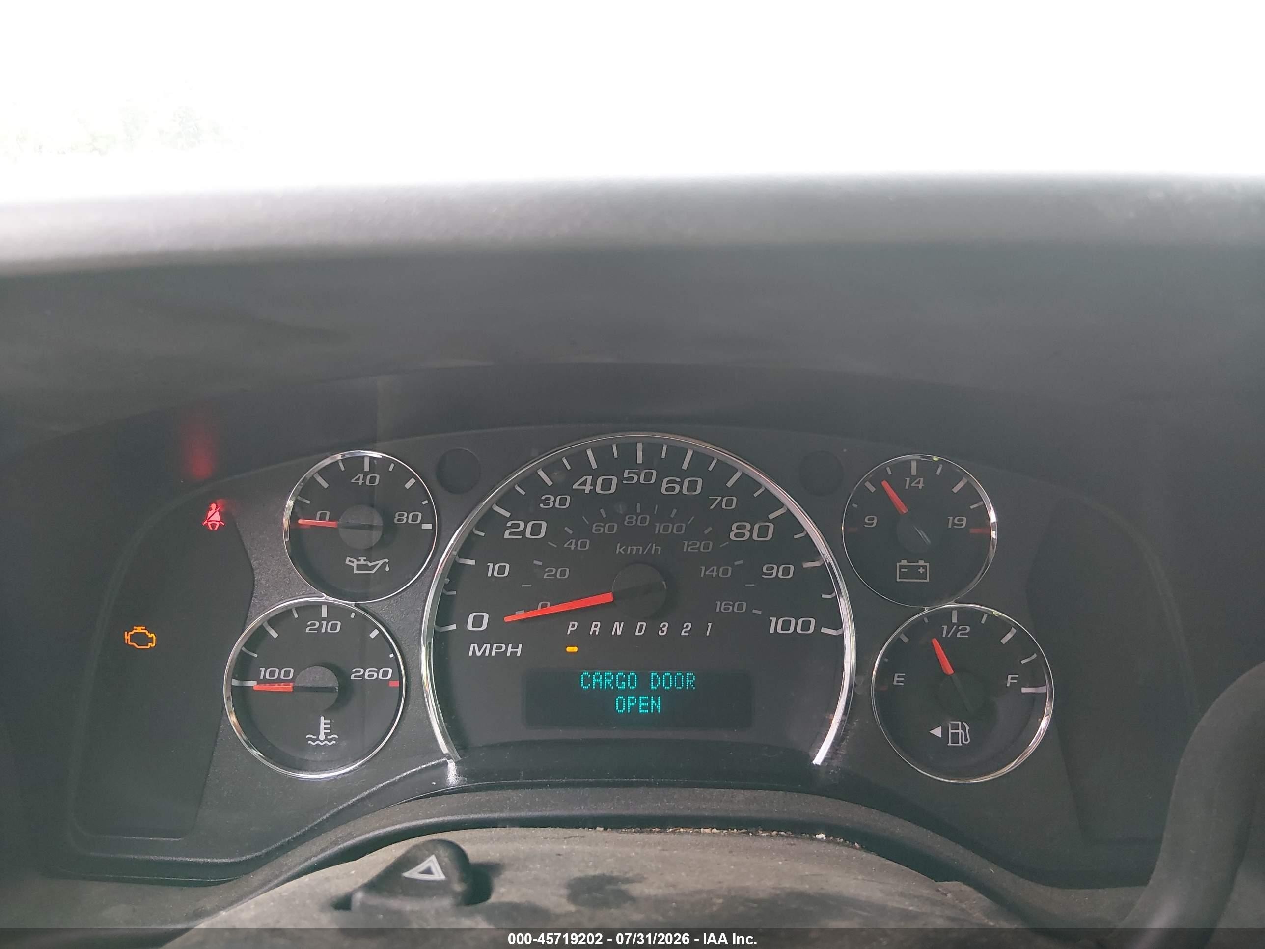 2008 Chevrolet Express Work Van White vin: 1GCGG25C981165950