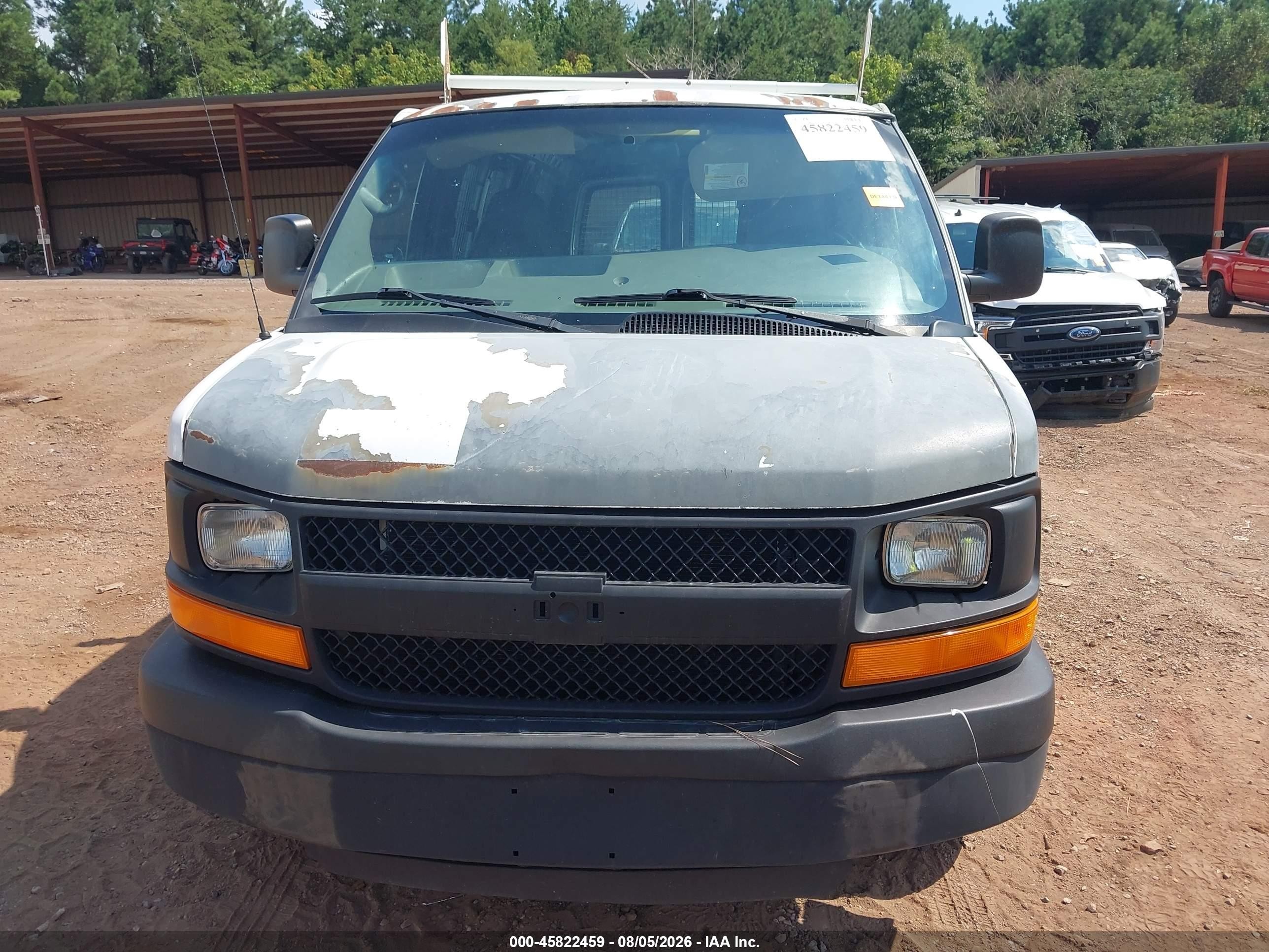 2009 Chevrolet Express Work Van White vin: 1GCGG25CX91108481