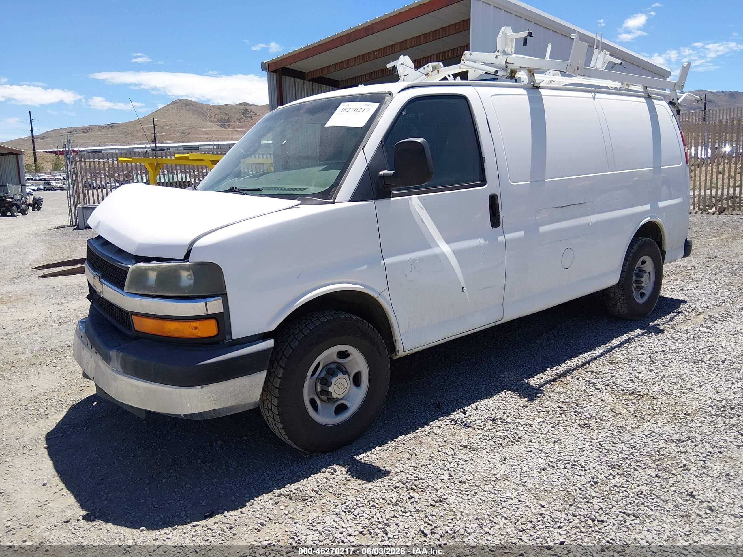 2009 Chevrolet Express 2500 Work Van White vin: 1GCGG25K091162430
