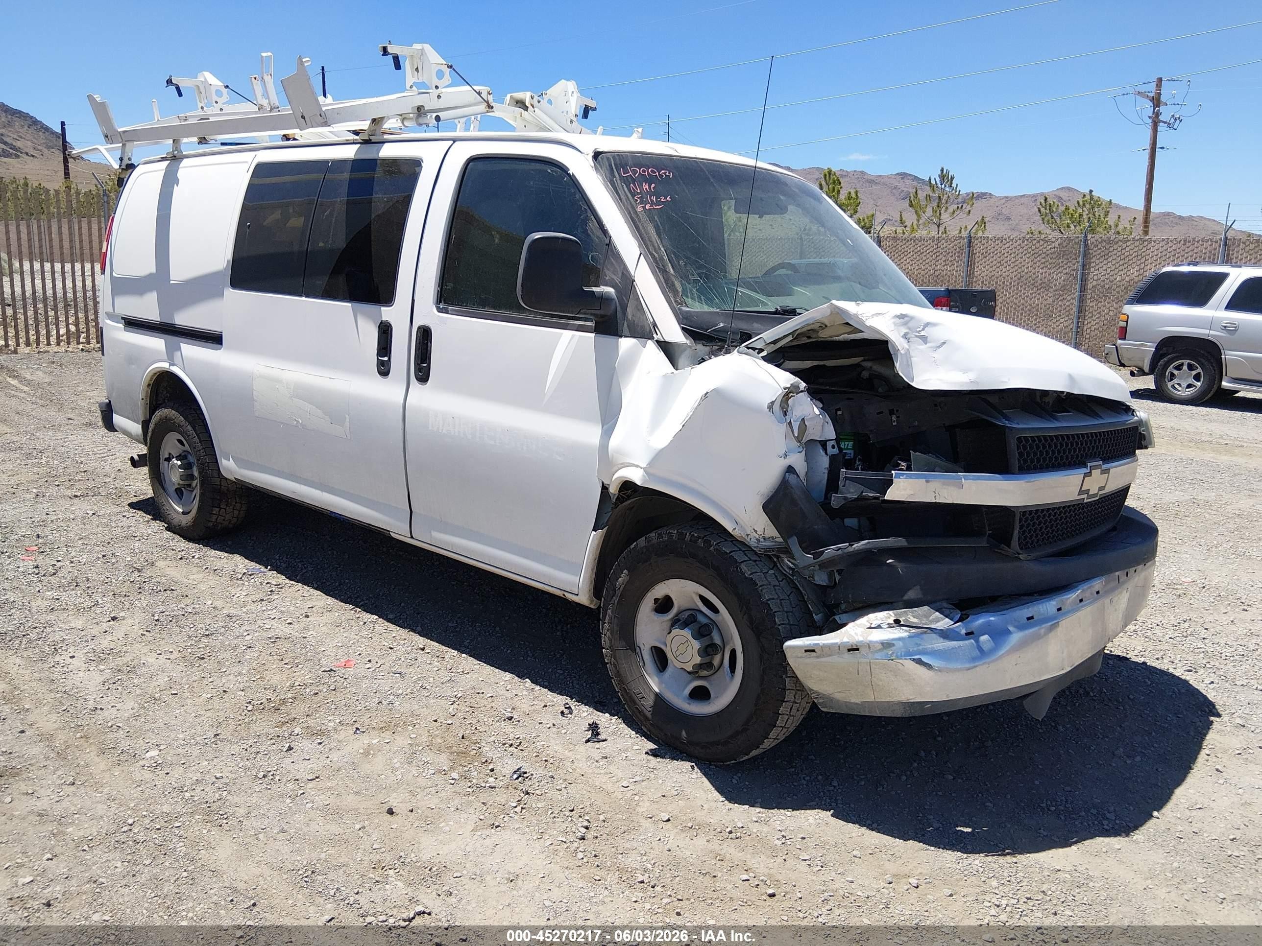2009 Chevrolet Express 2500 Work Van Белый vin: 1GCGG25K091162430