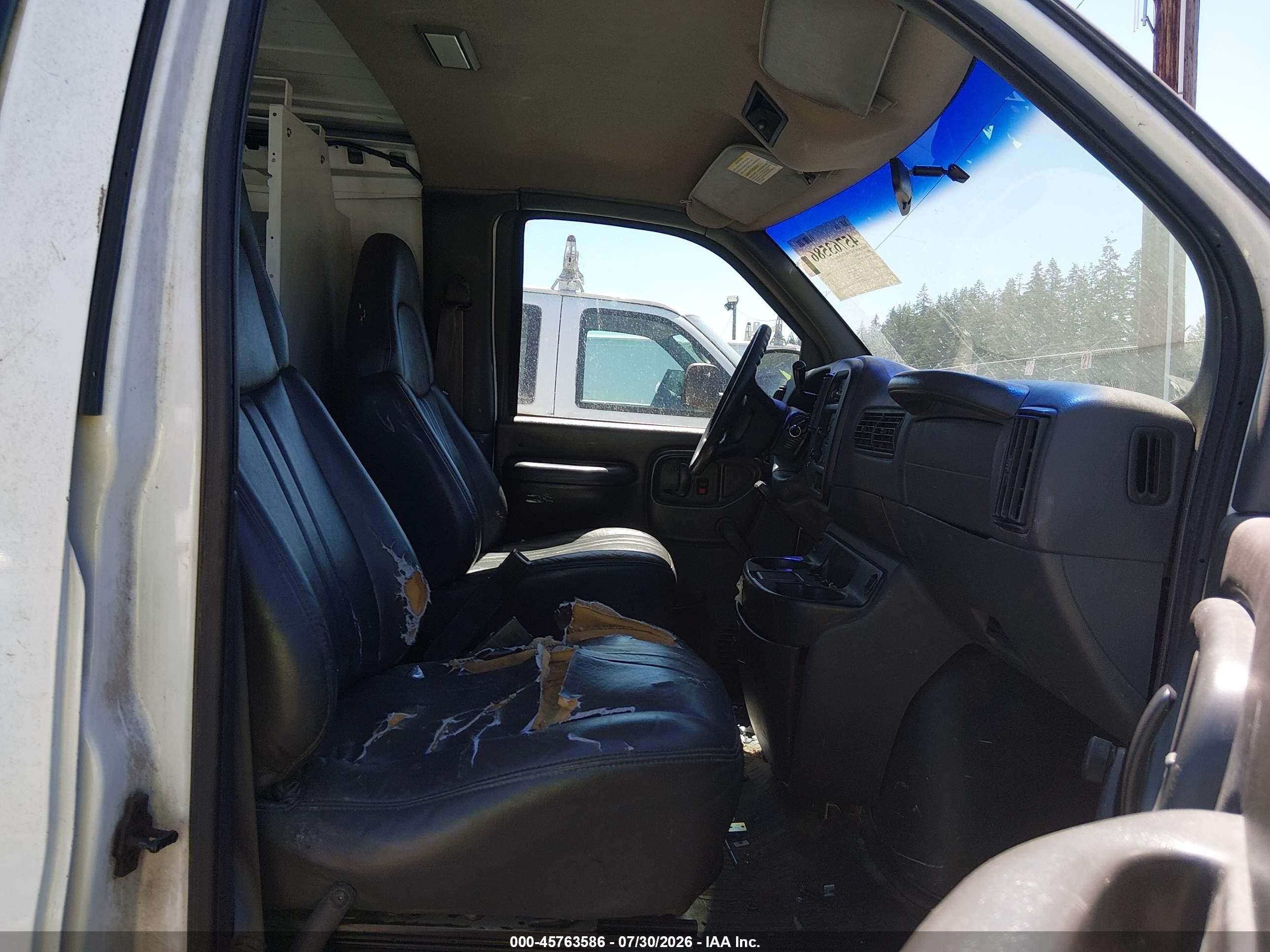 2002 Chevrolet Express   White vin: 1GCGG25R121197688