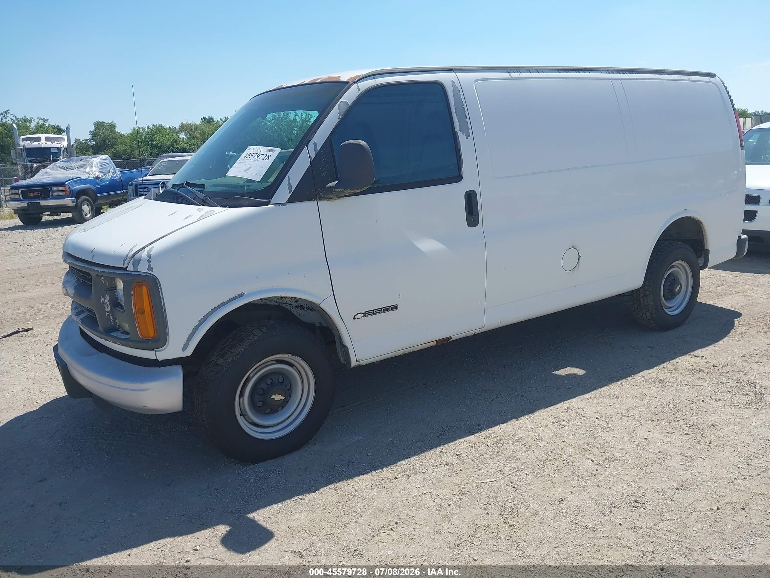 1998 Chevrolet Chevy G2500 Белый vin: 1GCGG25R3W1000879