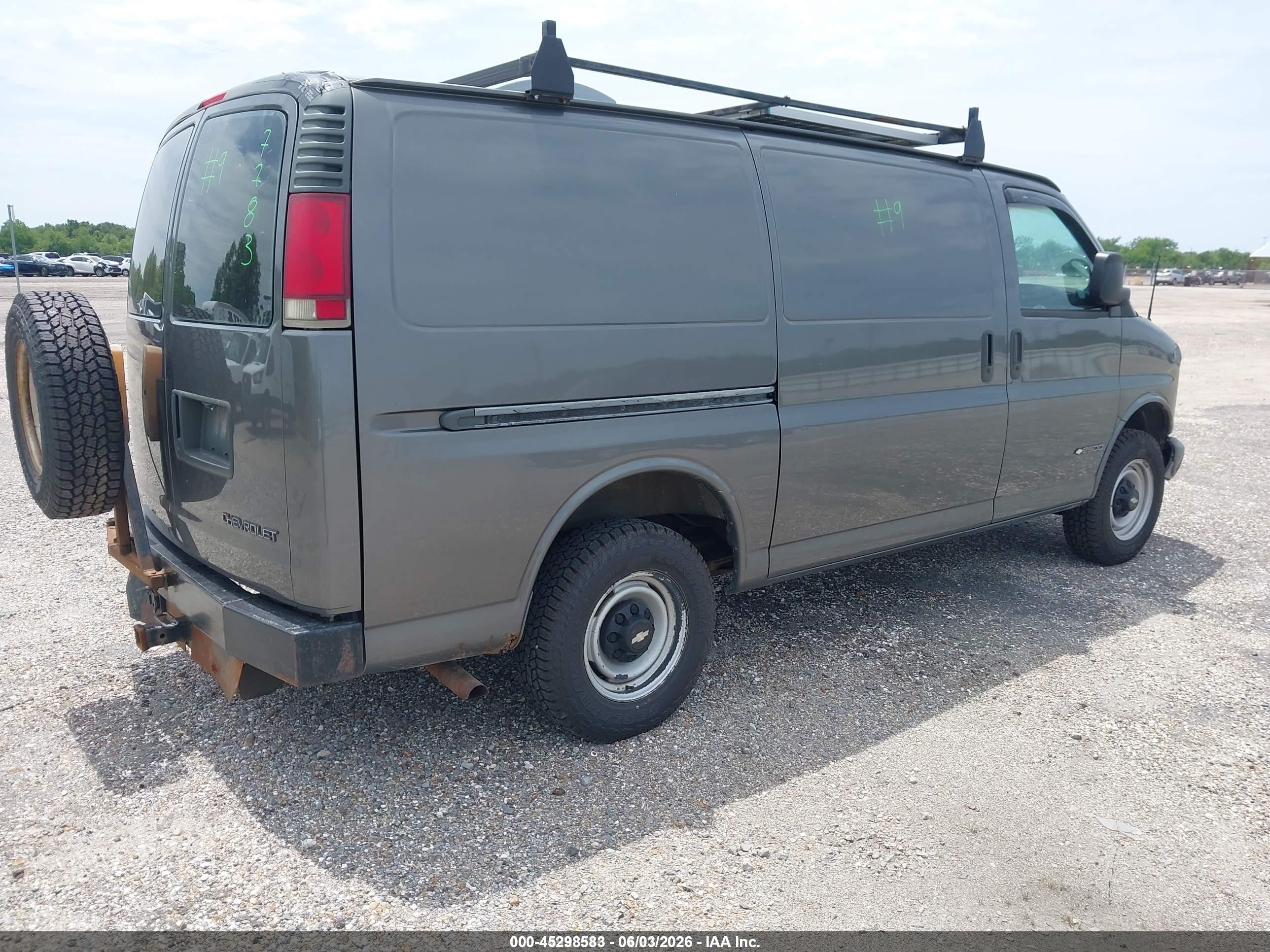 1998 Chevrolet Chevy Van G2500 Gray vin: 1GCGG25R6W1067783