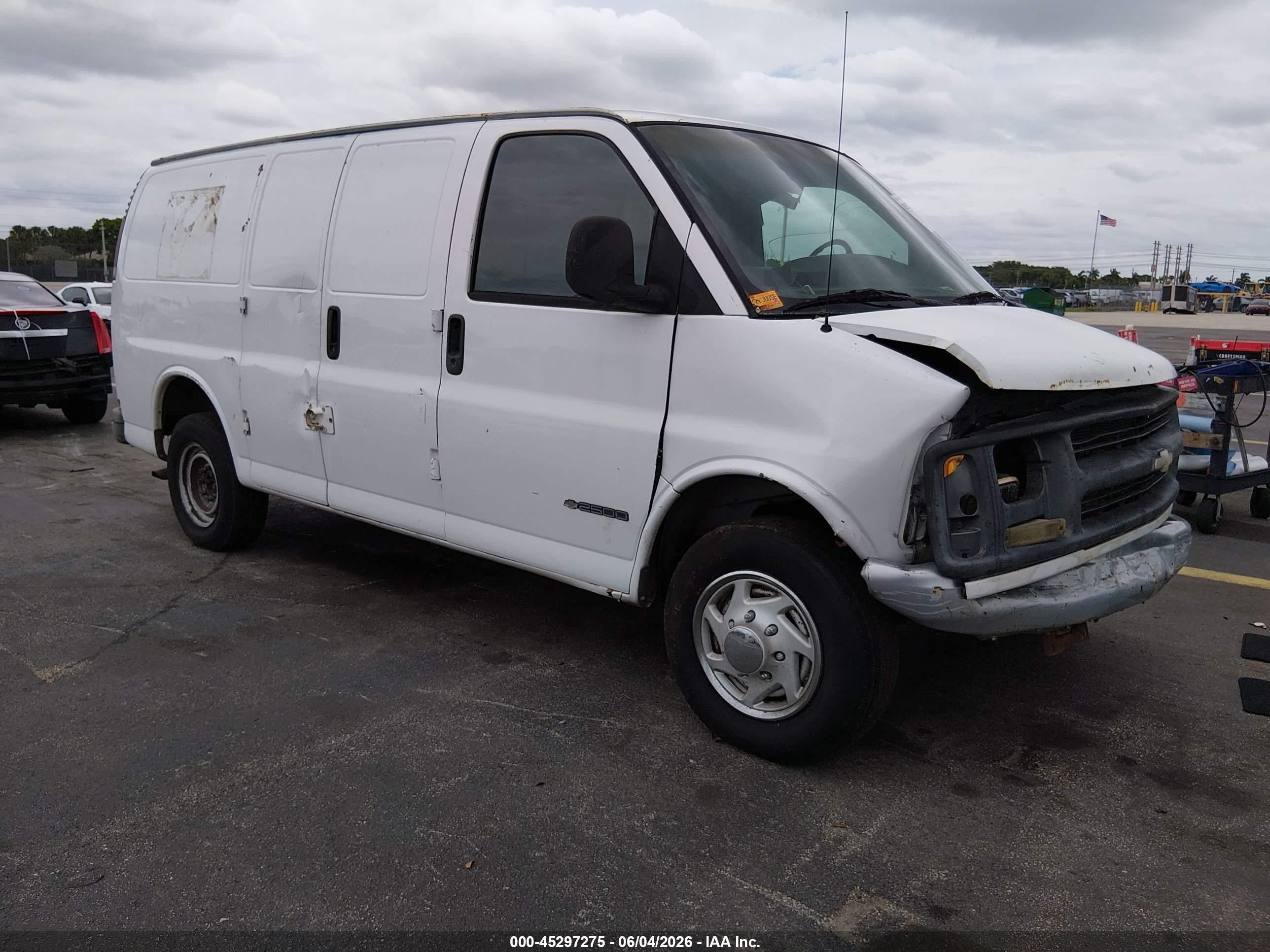 1997 Chevrolet Chevy Van   Белый vin: 1GCGG25R7V1005453