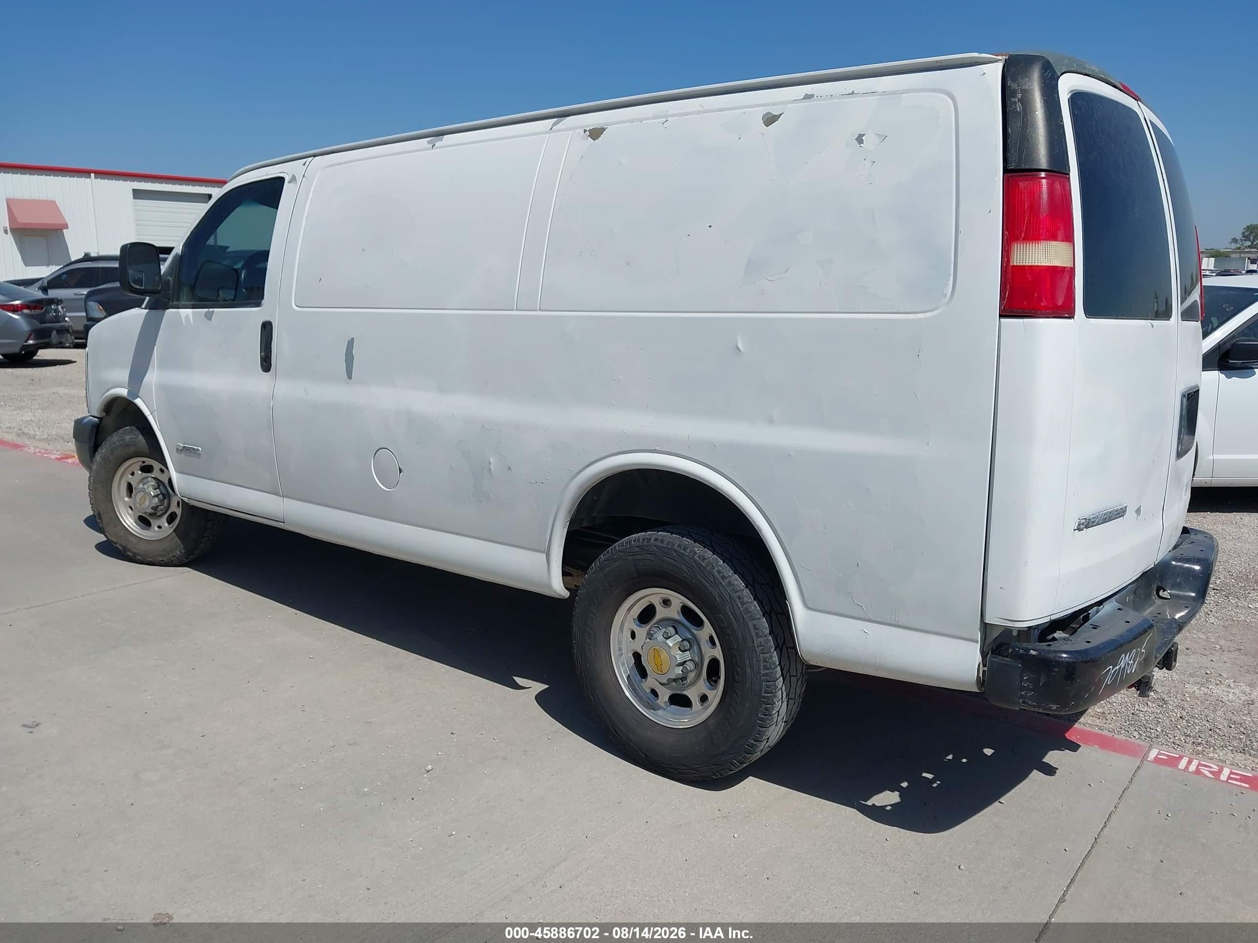 2006 Chevrolet Express Work Van White vin: 1GCGG25U361209995