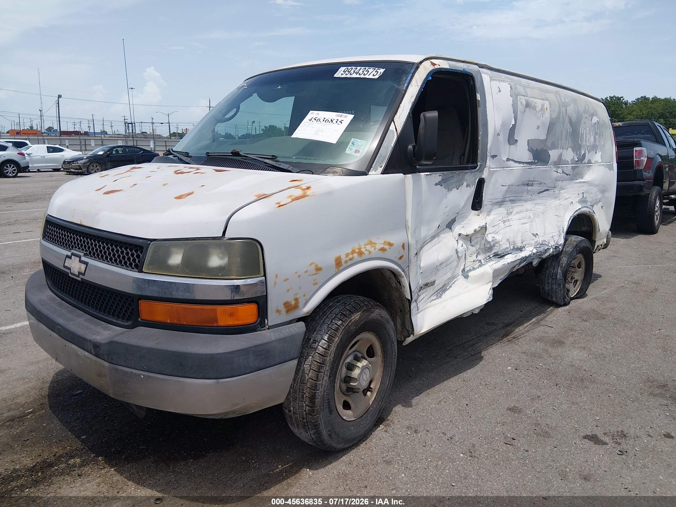 2006 Chevrolet Express Y3h Paratransit Белый vin: 1GCGG25U661255739