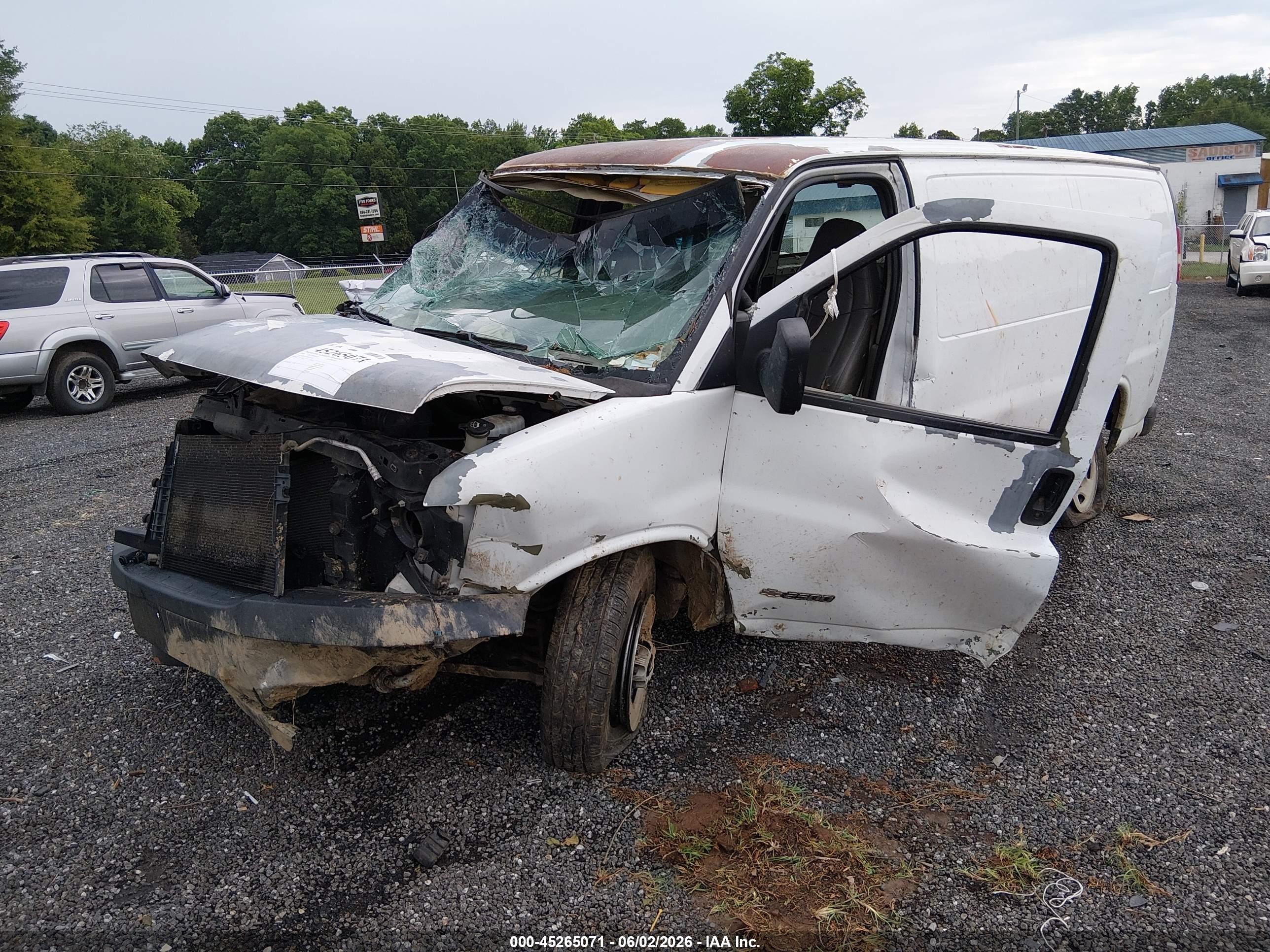 2006 Chevrolet Express Work Van White vin: 1GCGG25V061247953