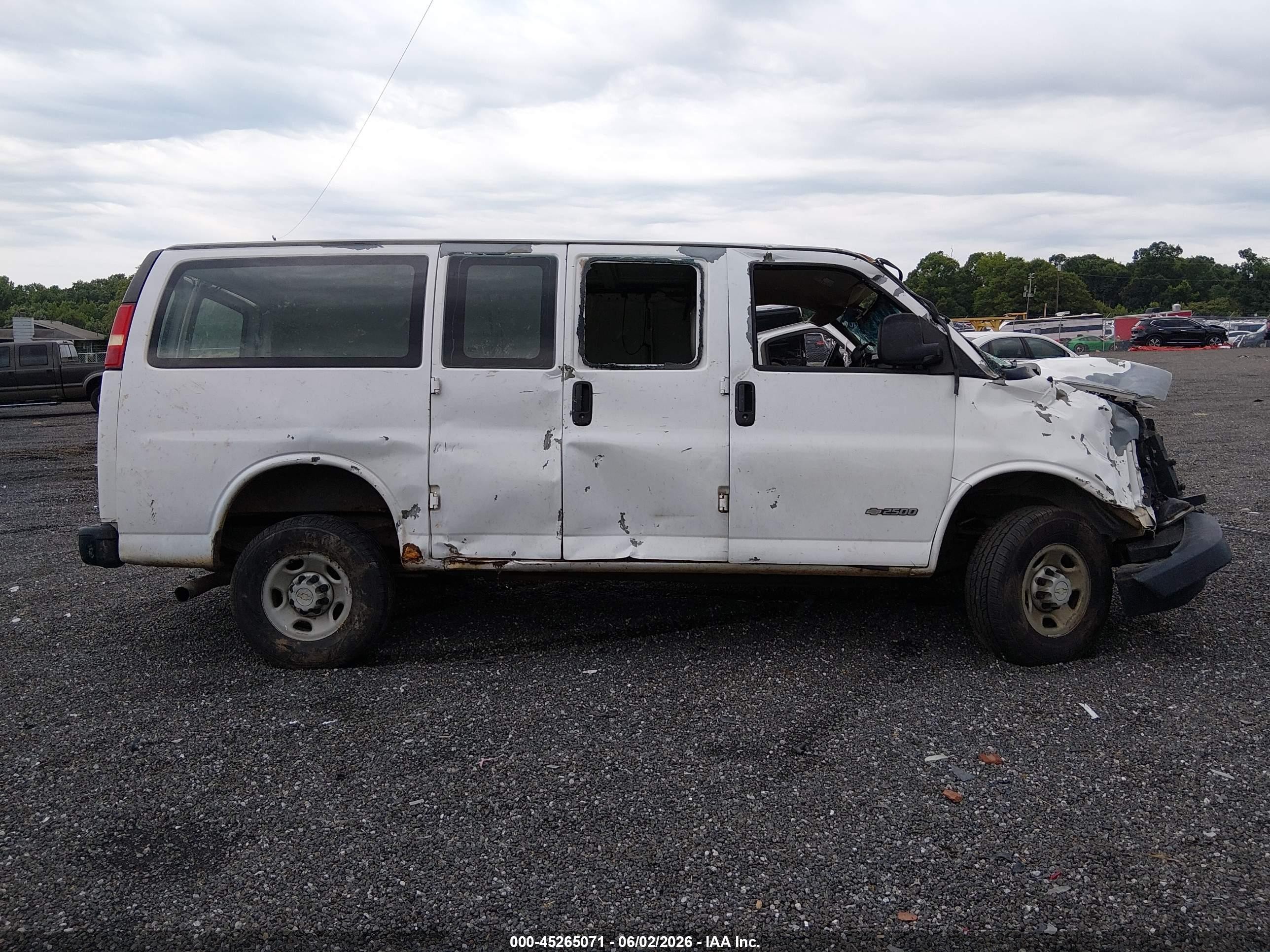 2006 Chevrolet Express Work Van White vin: 1GCGG25V061247953