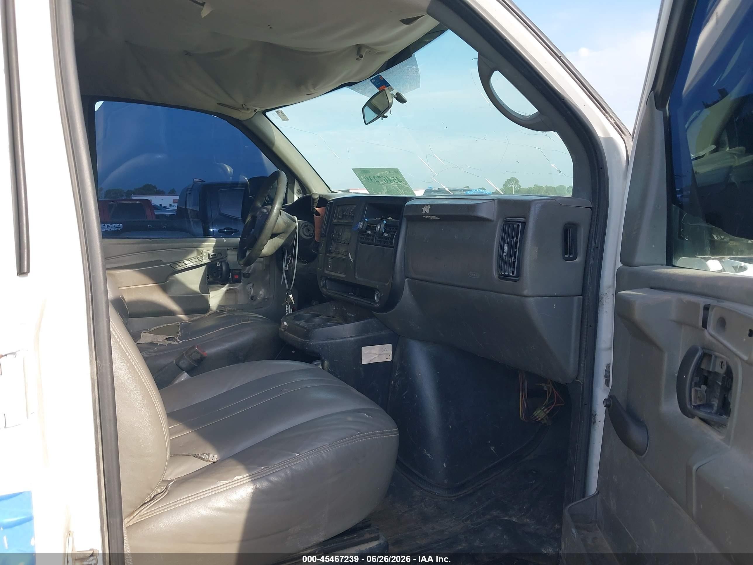 2007 Chevrolet Express Work Van White vin: 1GCGG25V071248389