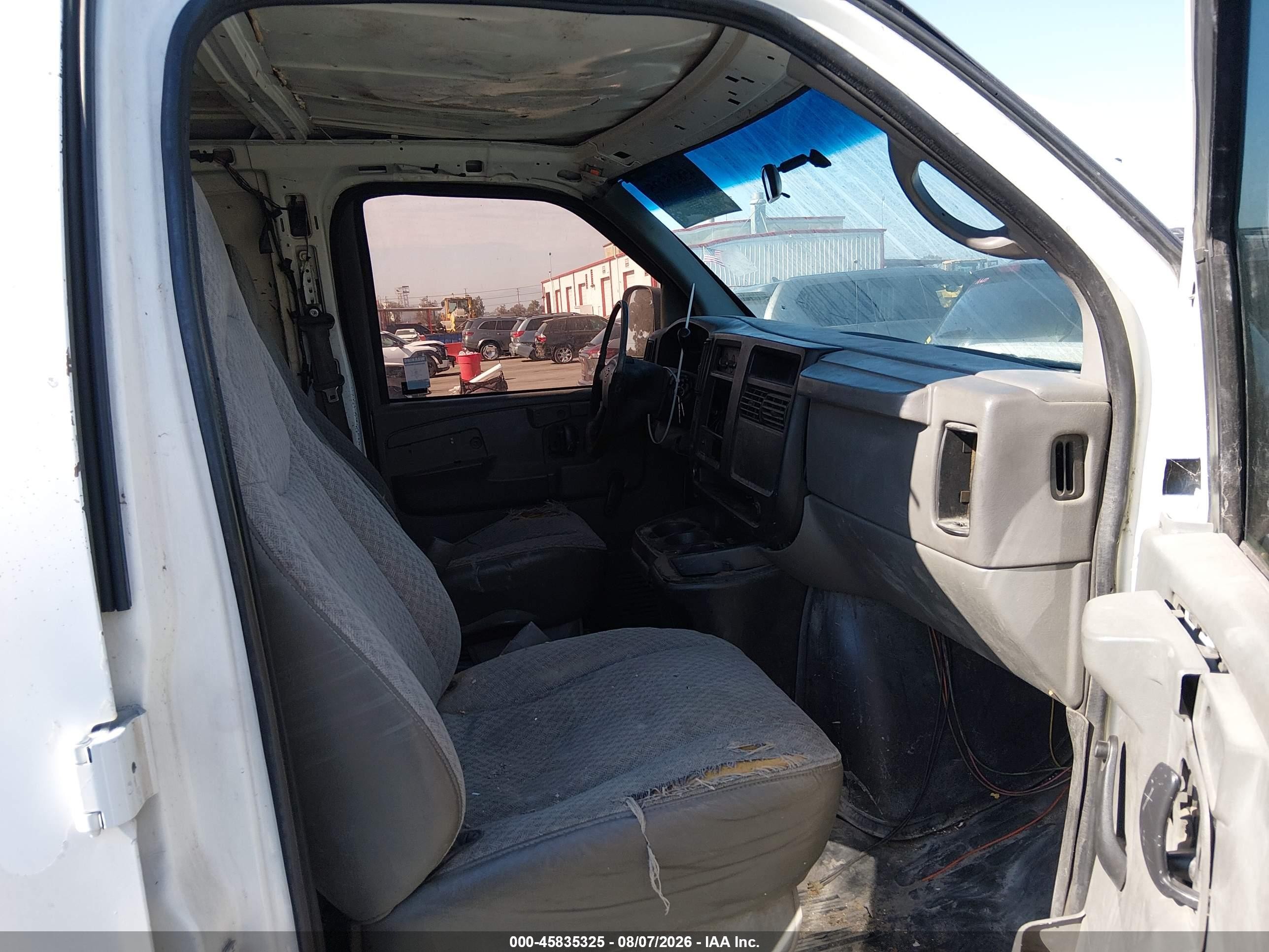 2005 Chevrolet Express   White vin: 1GCGG25V151267160