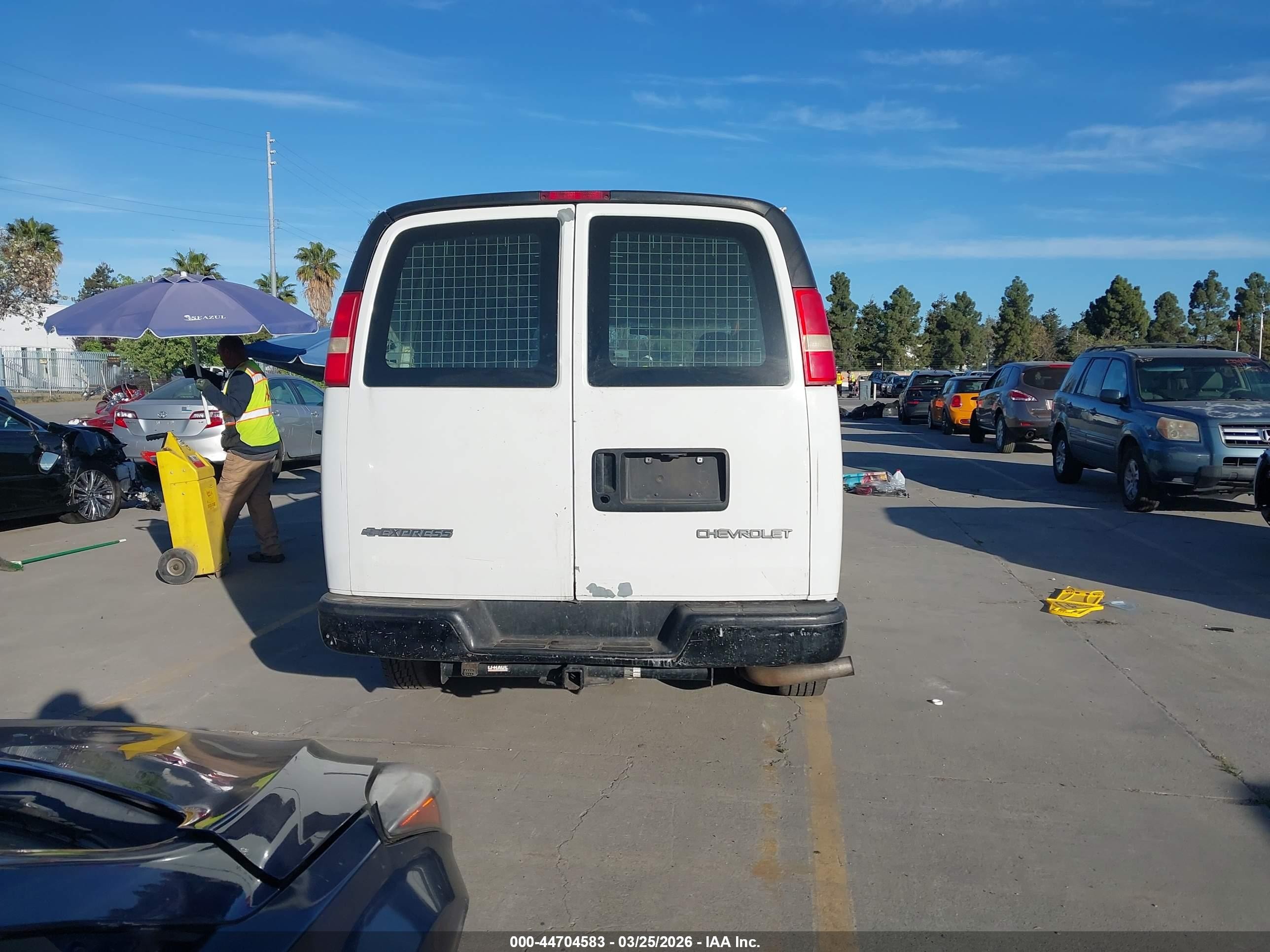 2005 Chevrolet Express White vin: 1GCGG25V251269600
