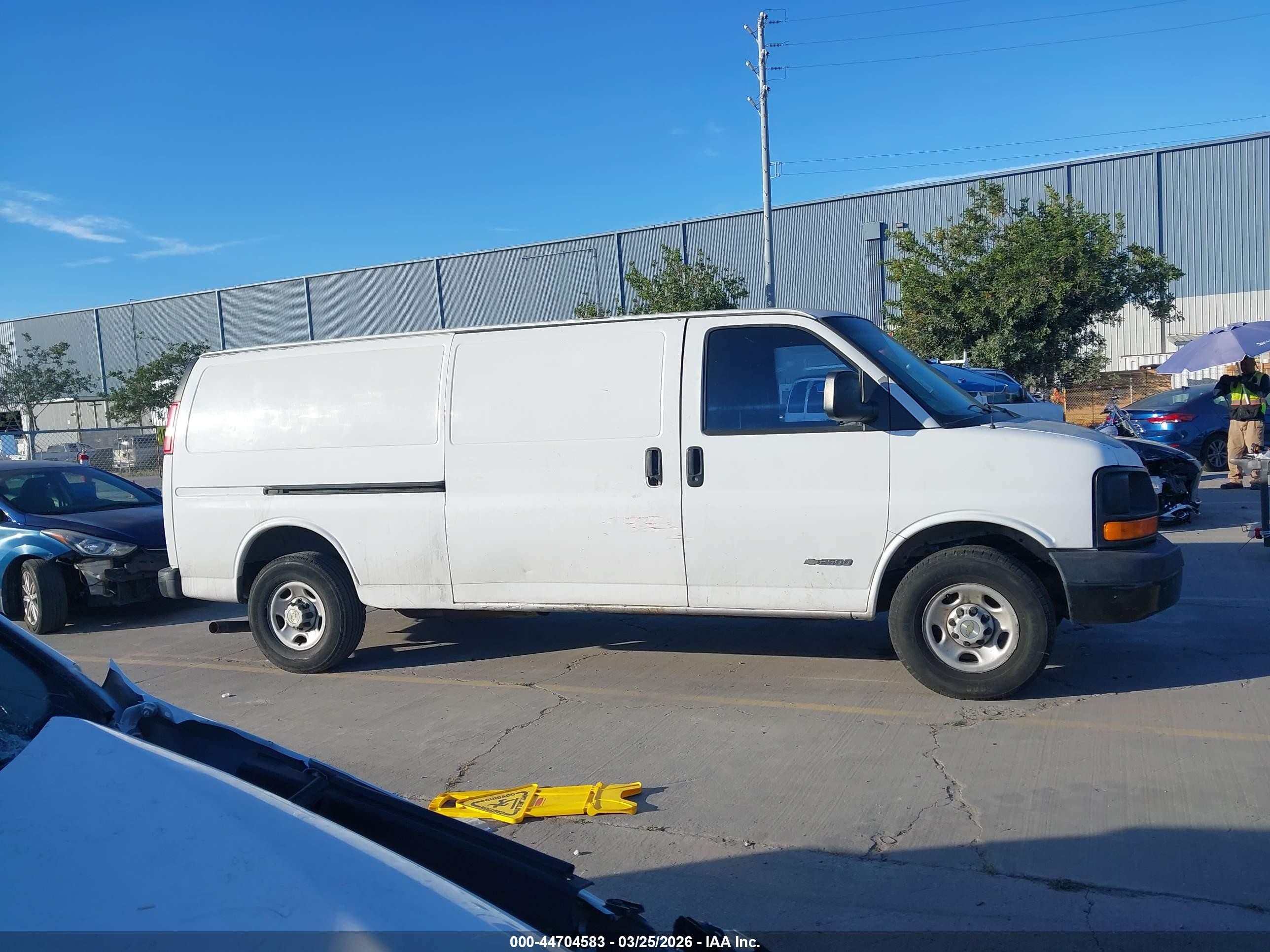 2005 Chevrolet Express White vin: 1GCGG25V251269600