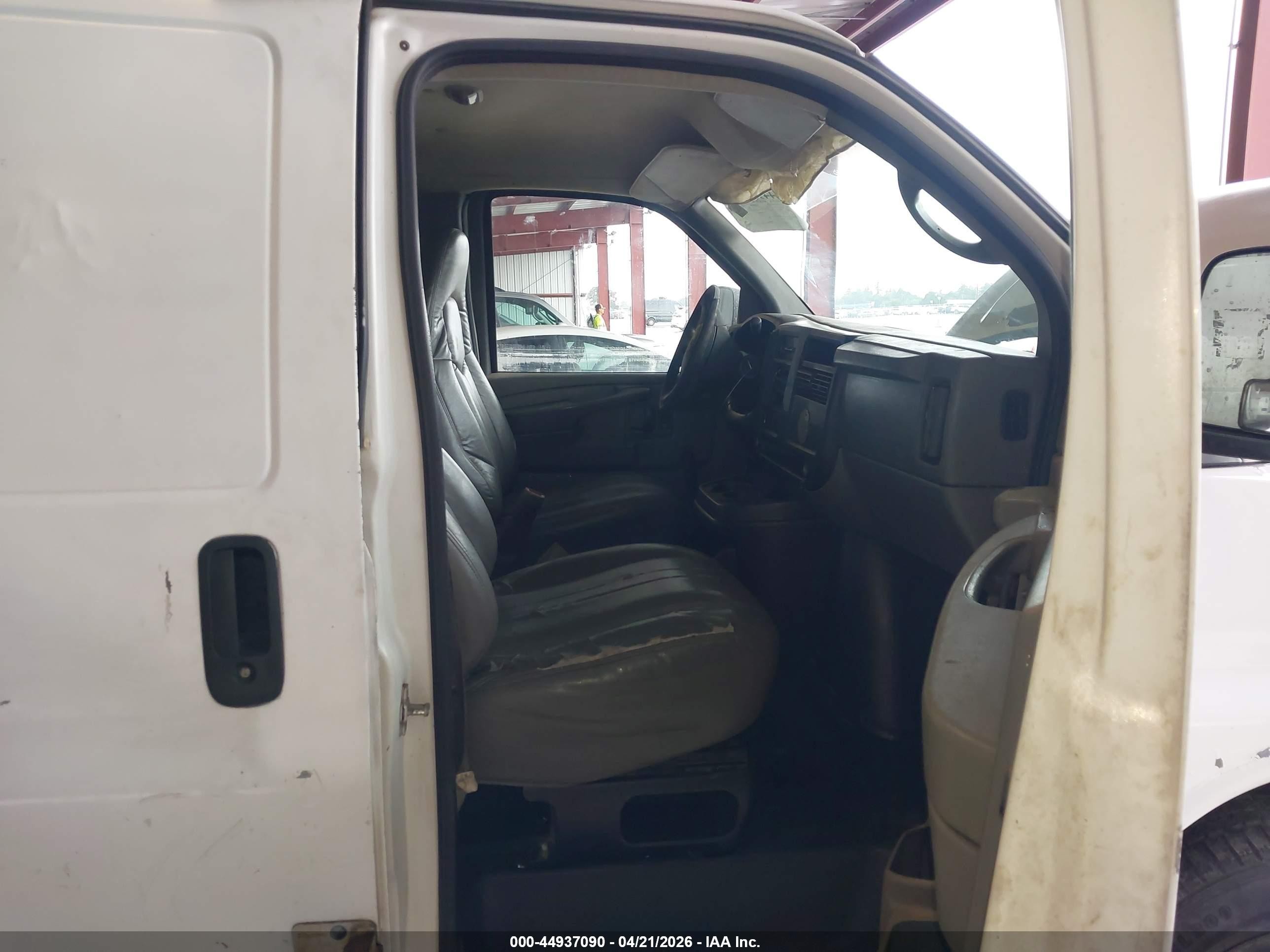 2007 Chevrolet Express Work Van White vin: 1GCGG25V271204314