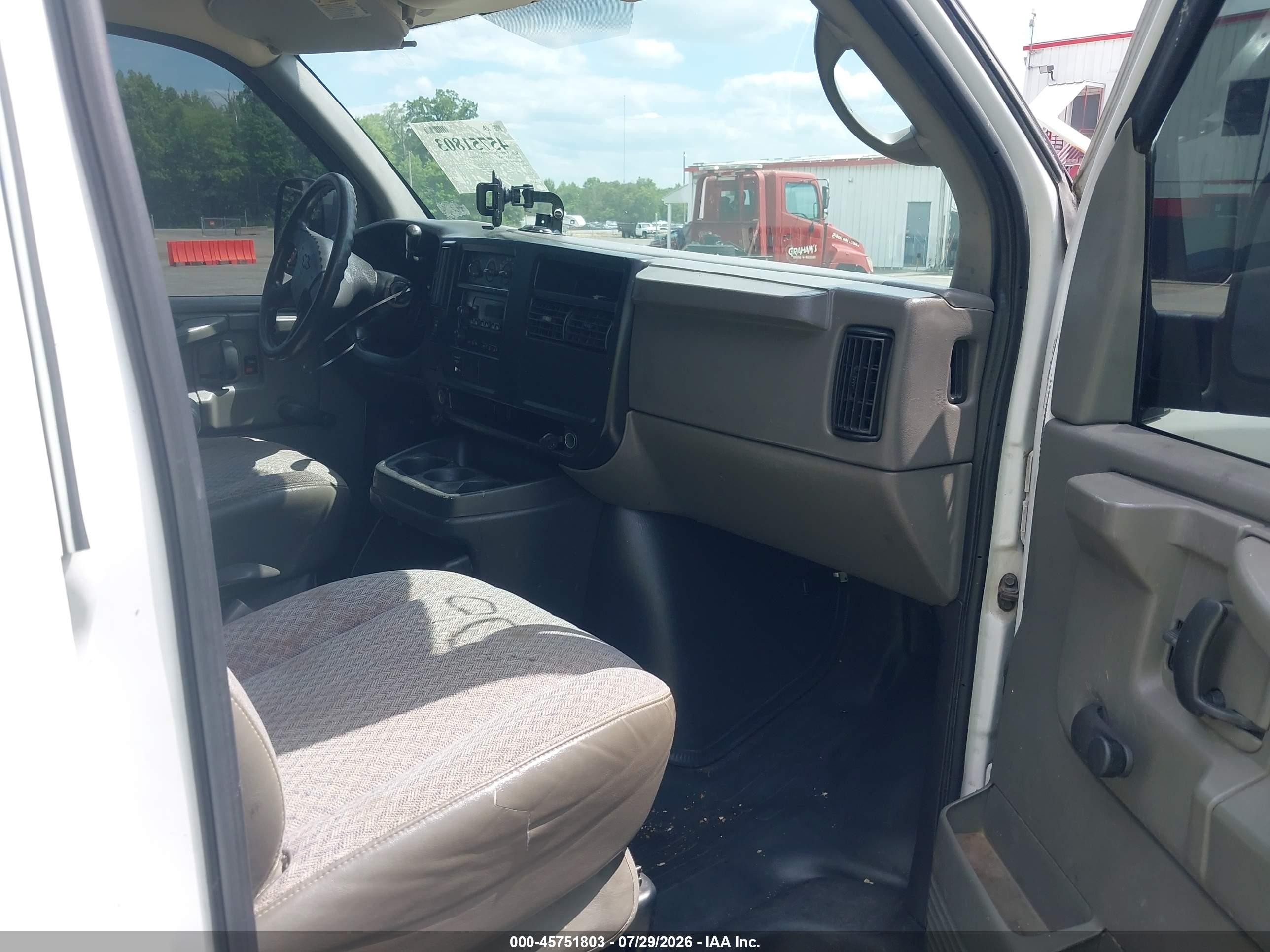 2005 Chevrolet Express   White vin: 1GCGG25V351266351