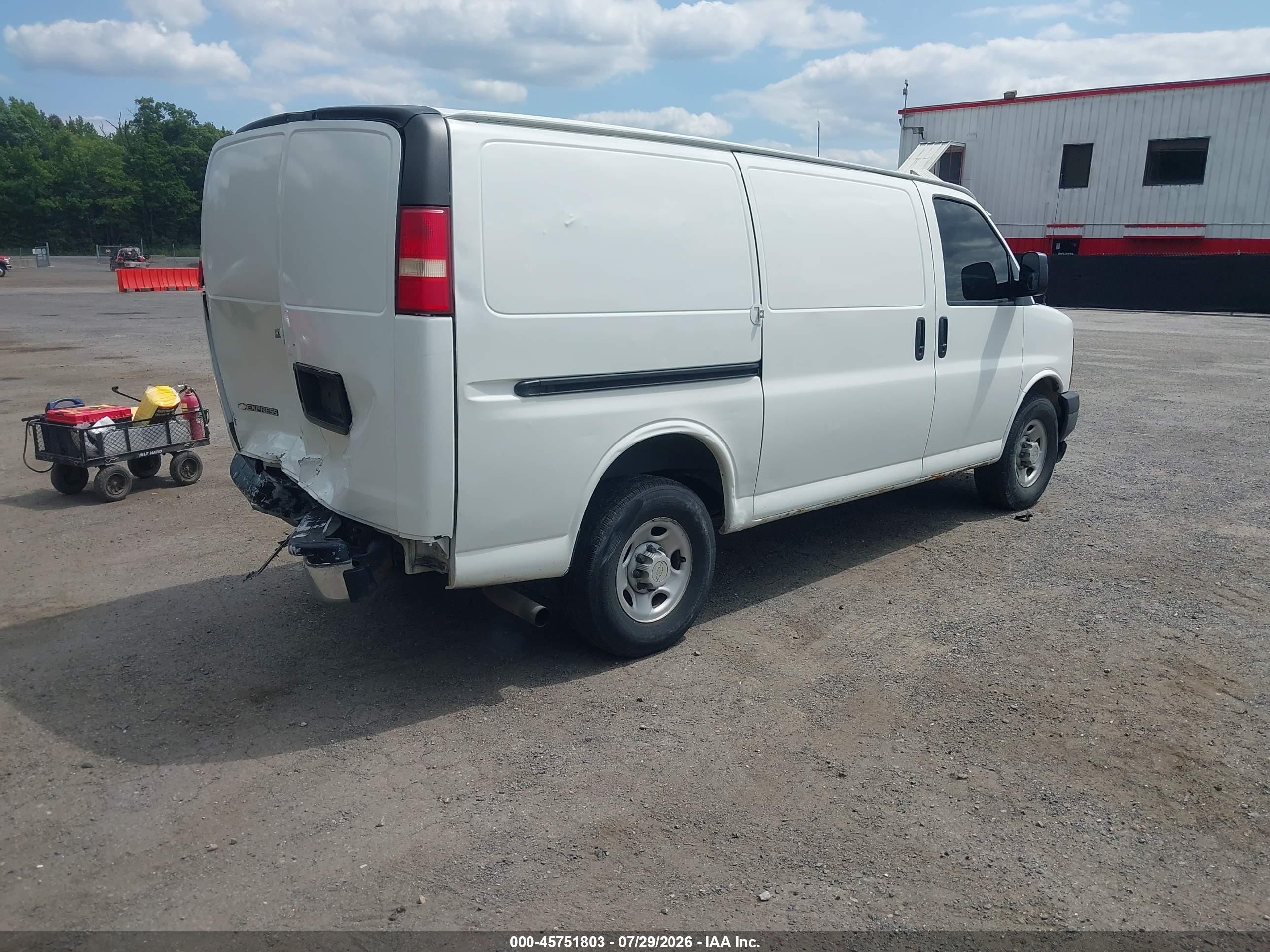 2005 Chevrolet Express   White vin: 1GCGG25V351266351