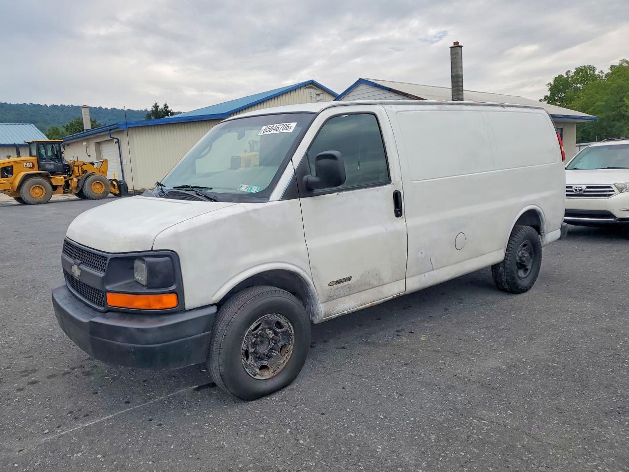 2006 Chevrolet Express G2500 White vin: 1GCGG25V361103619