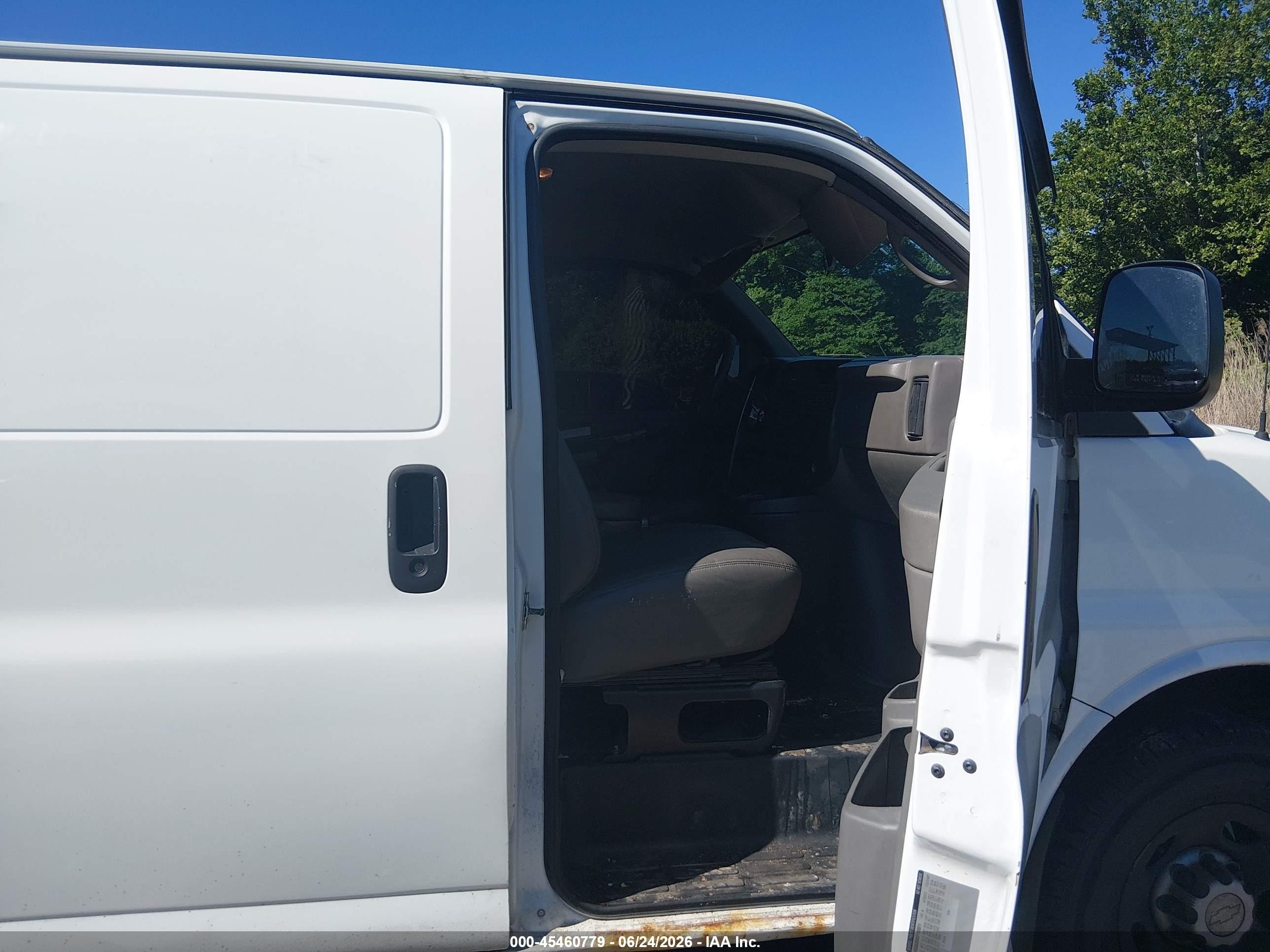 2007 Chevrolet Express Work Van White vin: 1GCGG25V371103511