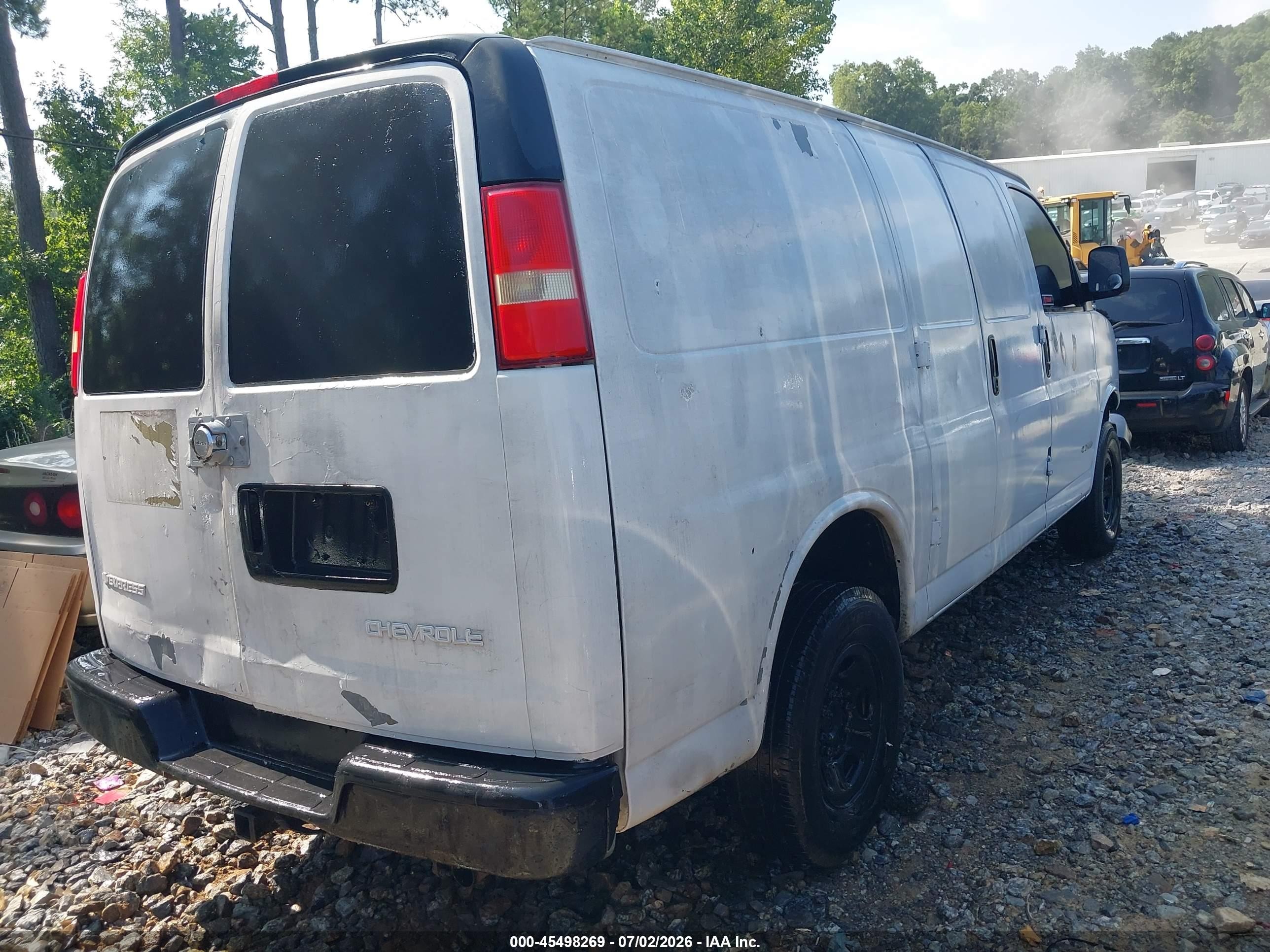 2006 Chevrolet Express Work Van White vin: 1GCGG25V461180838