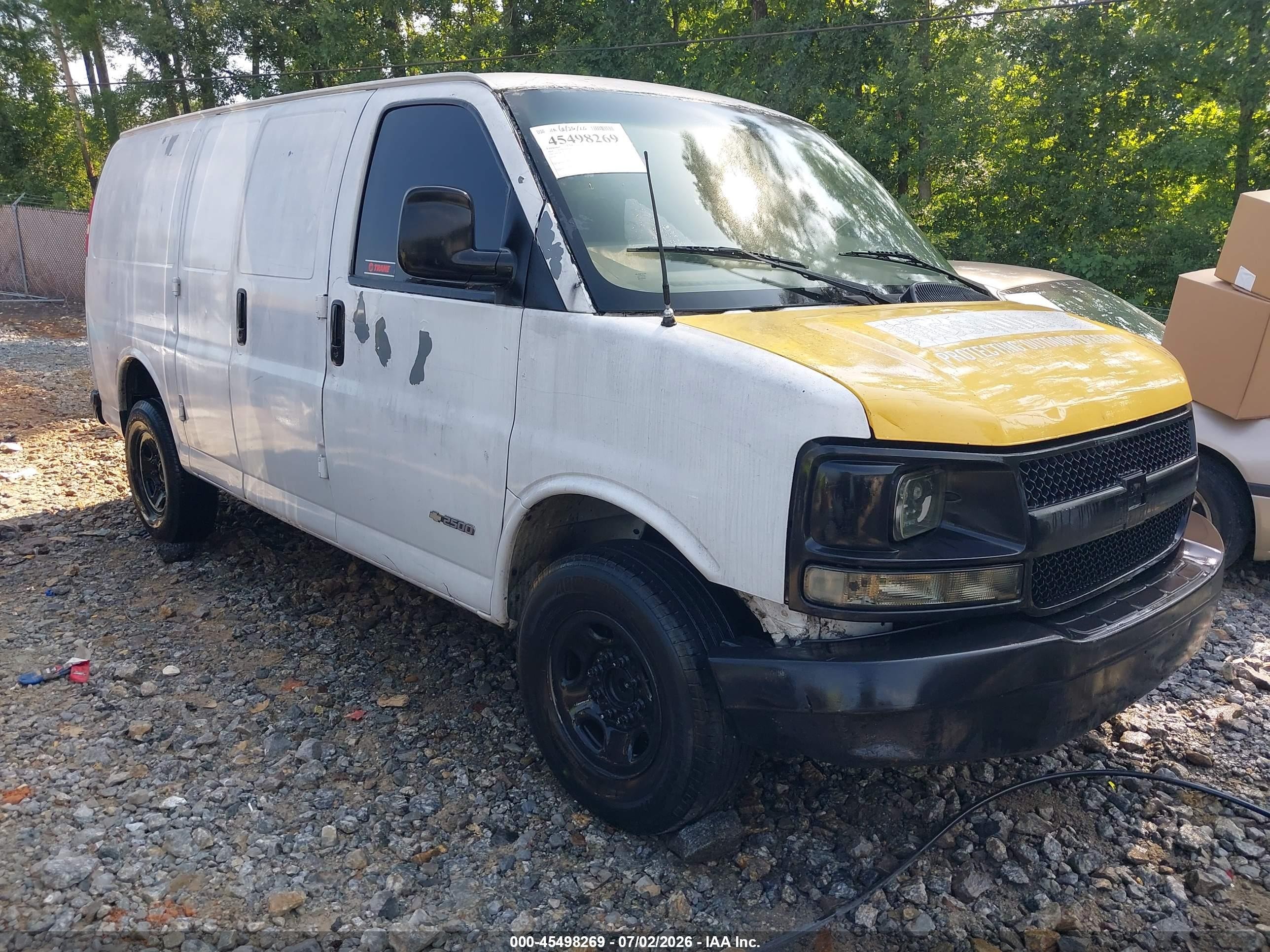 2006 Chevrolet Express Work Van Белый vin: 1GCGG25V461180838