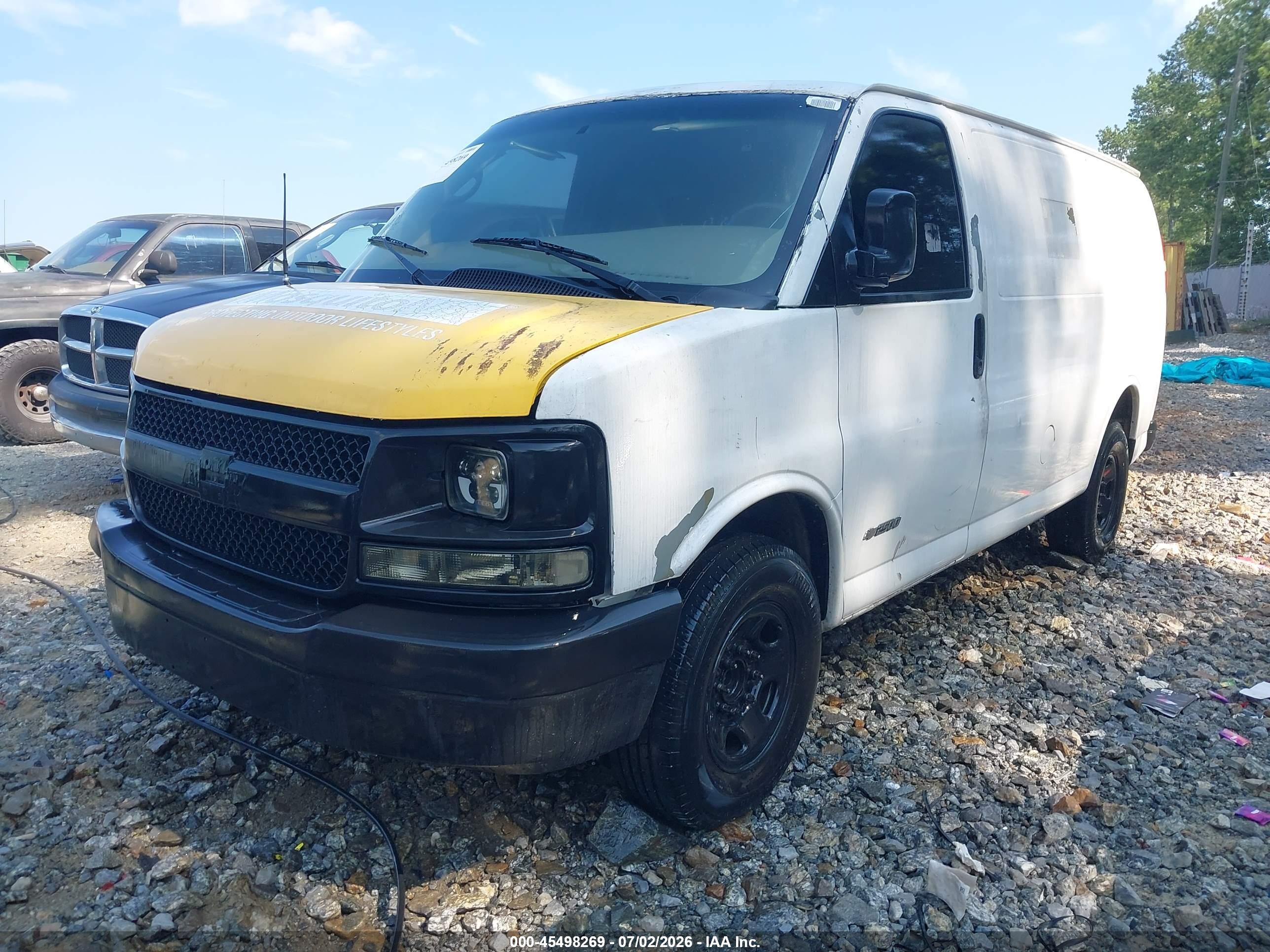 2006 Chevrolet Express Work Van White vin: 1GCGG25V461180838