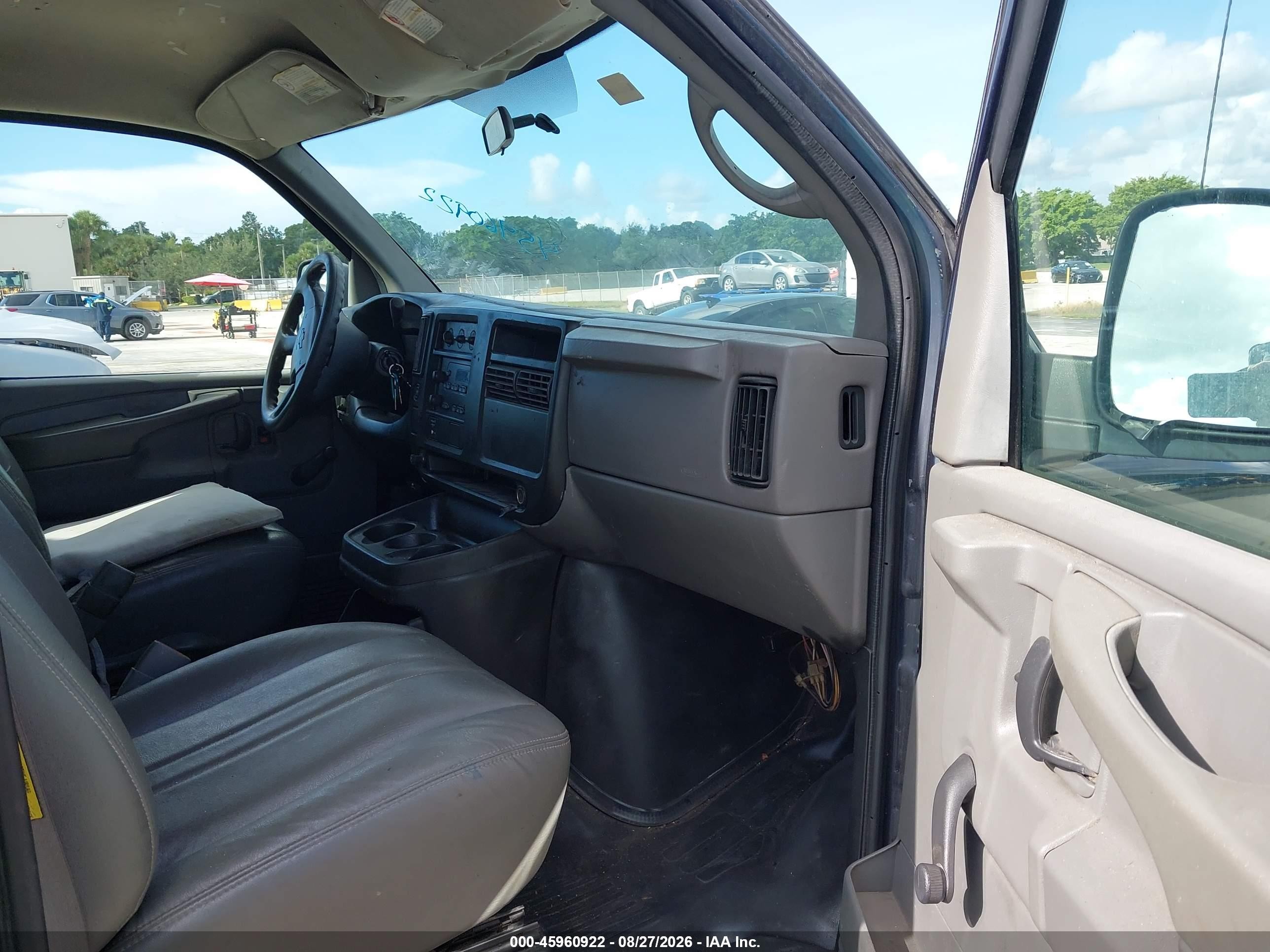2006 Chevrolet Express Work Van Blue vin: 1GCGG25V461197638