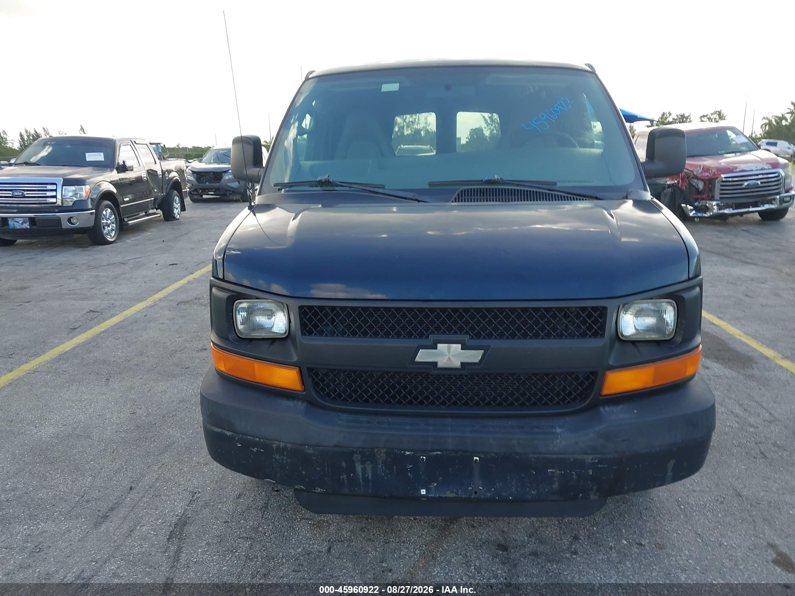 2006 Chevrolet Express Work Van Blue vin: 1GCGG25V461197638