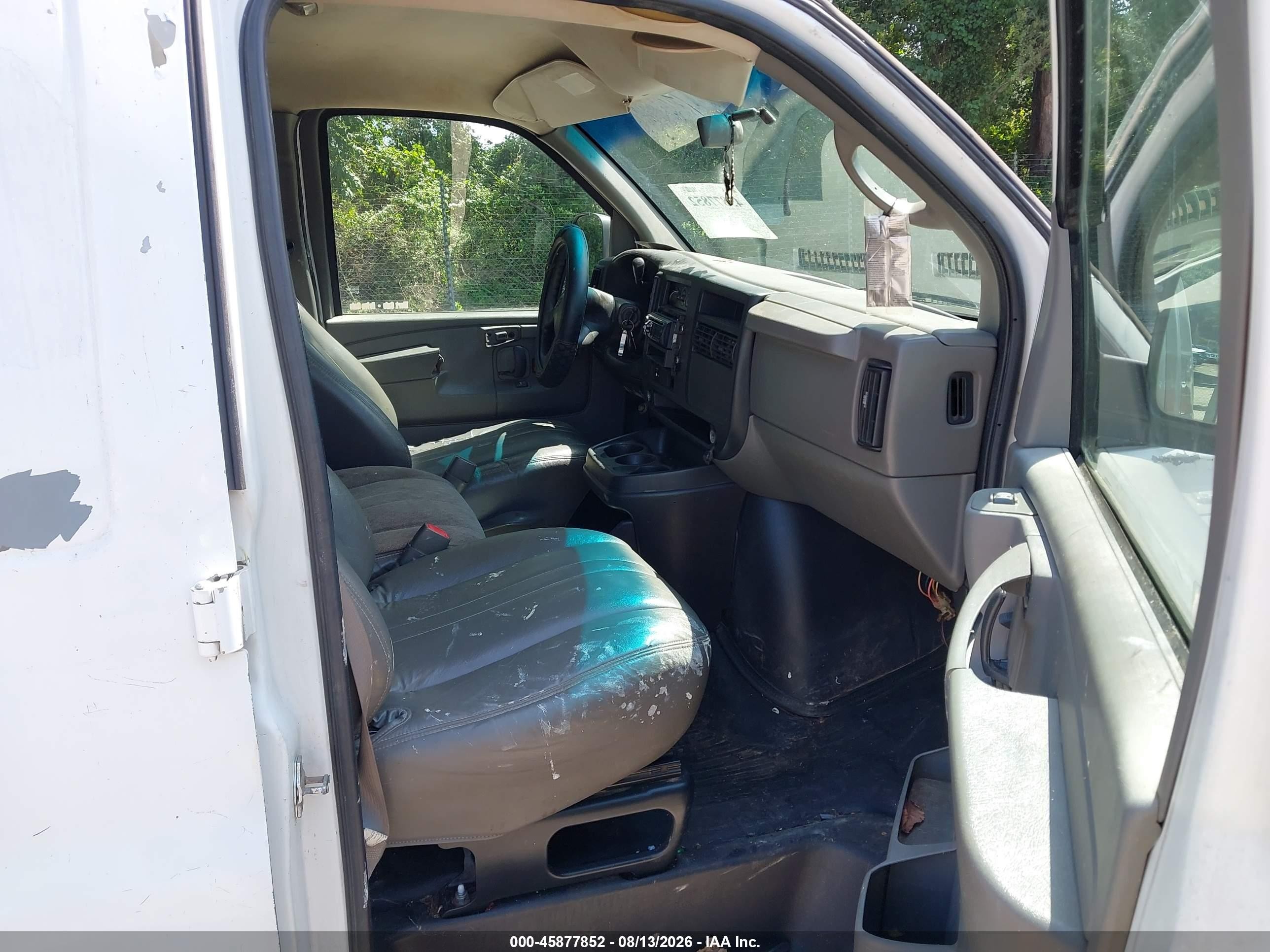 2007 Chevrolet Express Work Van Белый vin: 1GCGG25V471195440