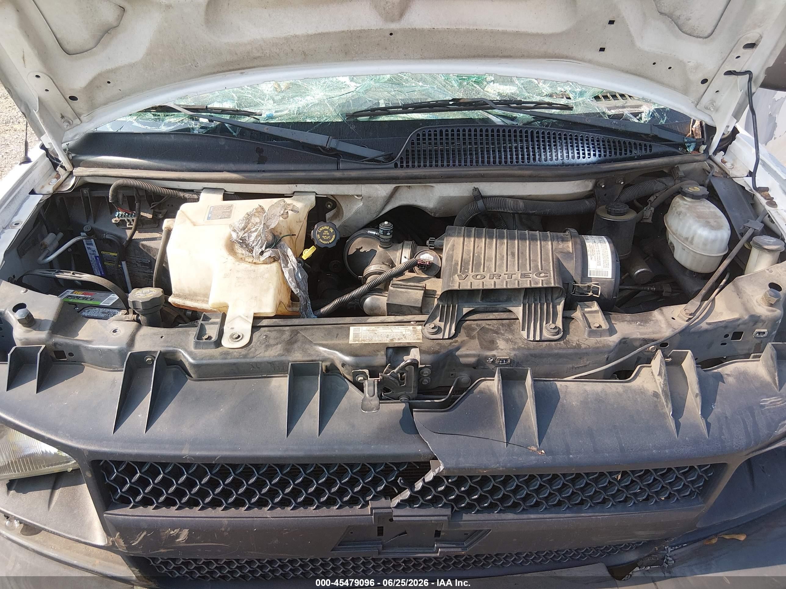 2004 Chevrolet Express   Белый vin: 1GCGG25V541142368