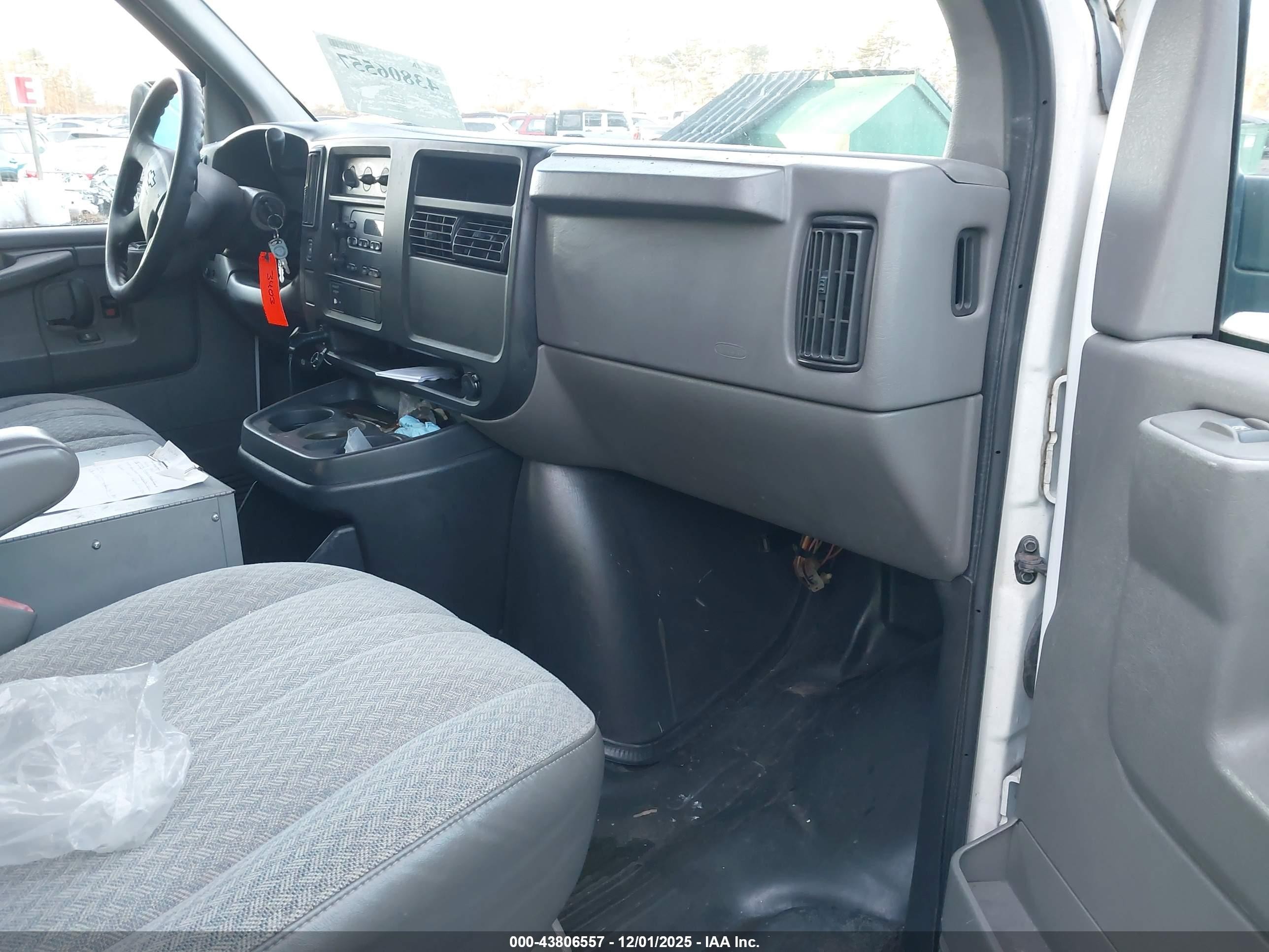 2005 Chevrolet Express   White vin: 1GCGG25V551142310