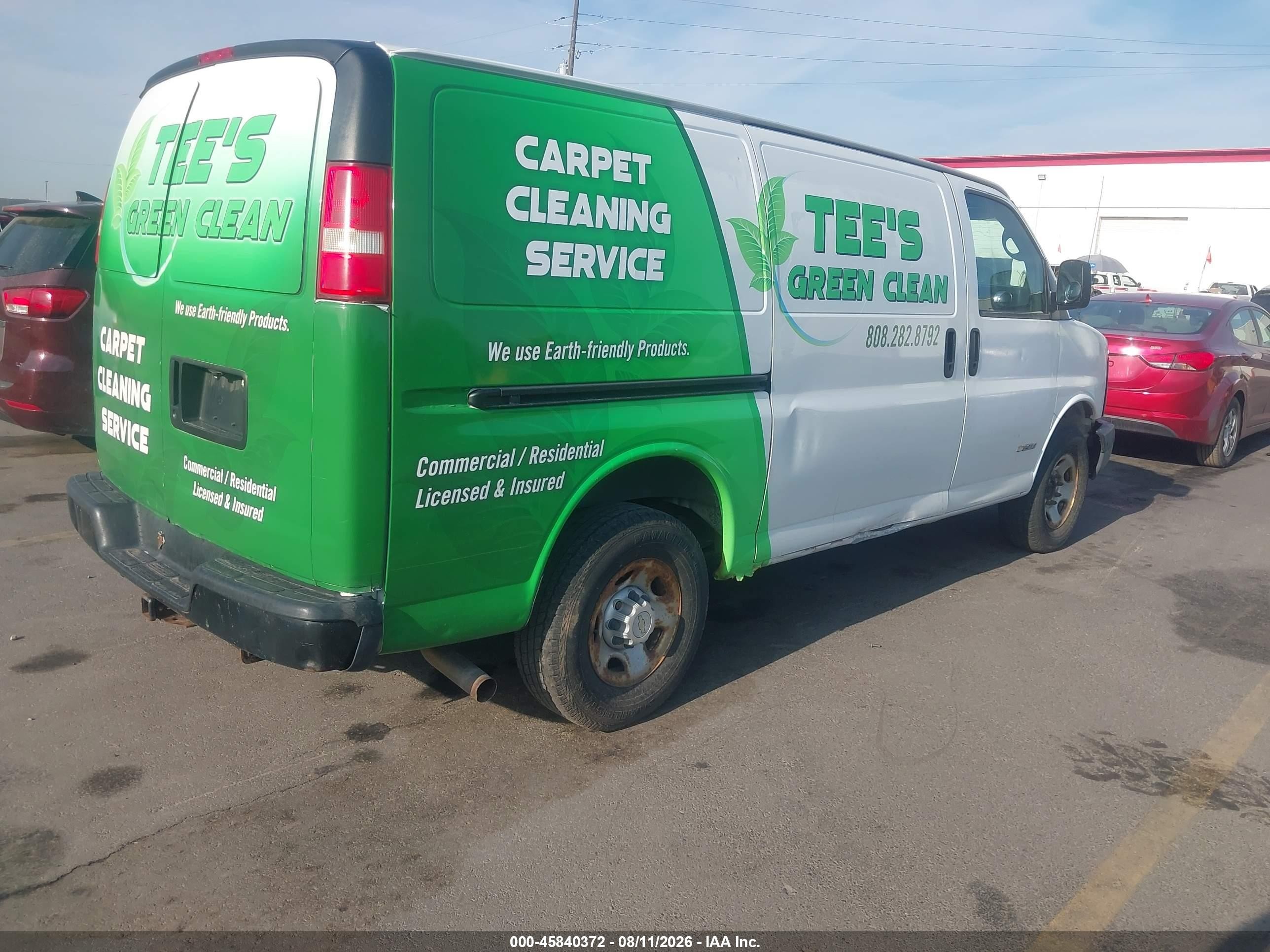2005 Chevrolet Express   White vin: 1GCGG25V551262723
