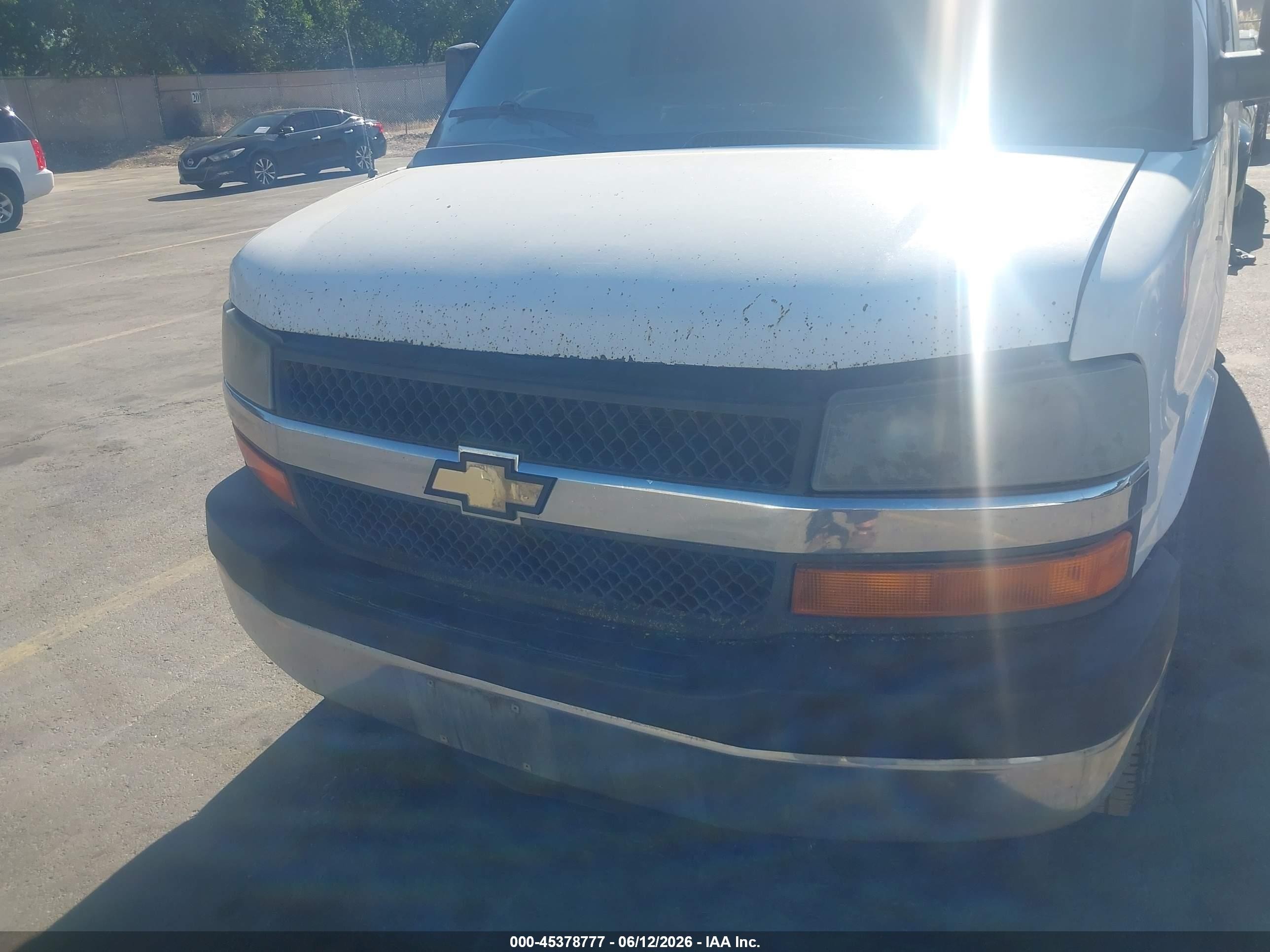 2007 Chevrolet Express Work Van White vin: 1GCGG25V571122027