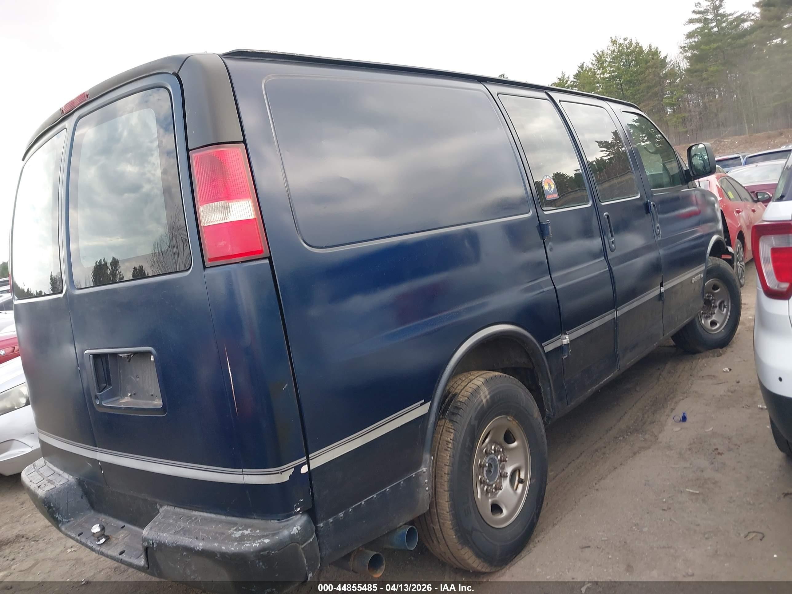 2004 Chevrolet Express   Blue vin: 1GCGG25V741215725