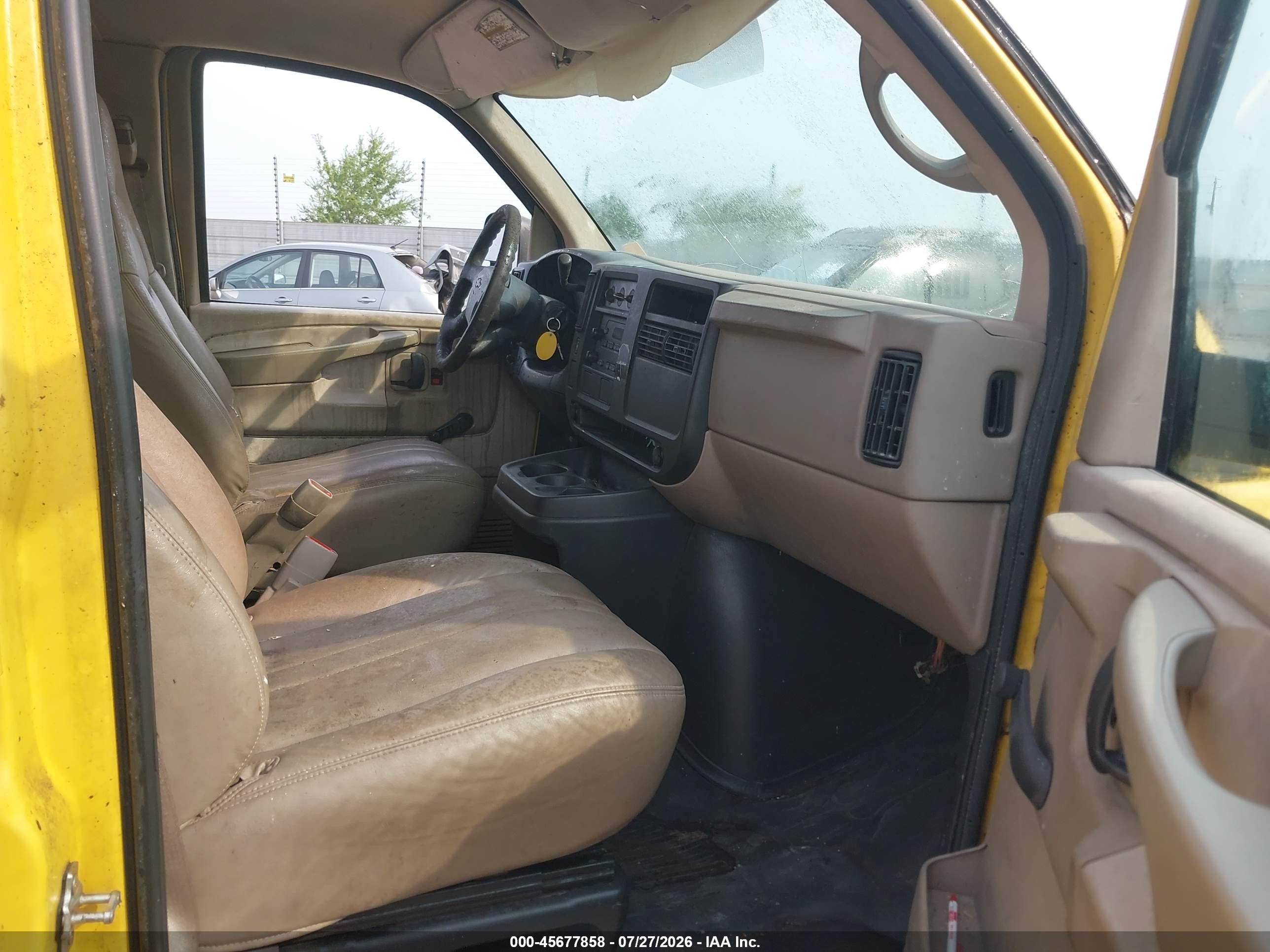 2005 Chevrolet Express   Yellow vin: 1GCGG25V851222913