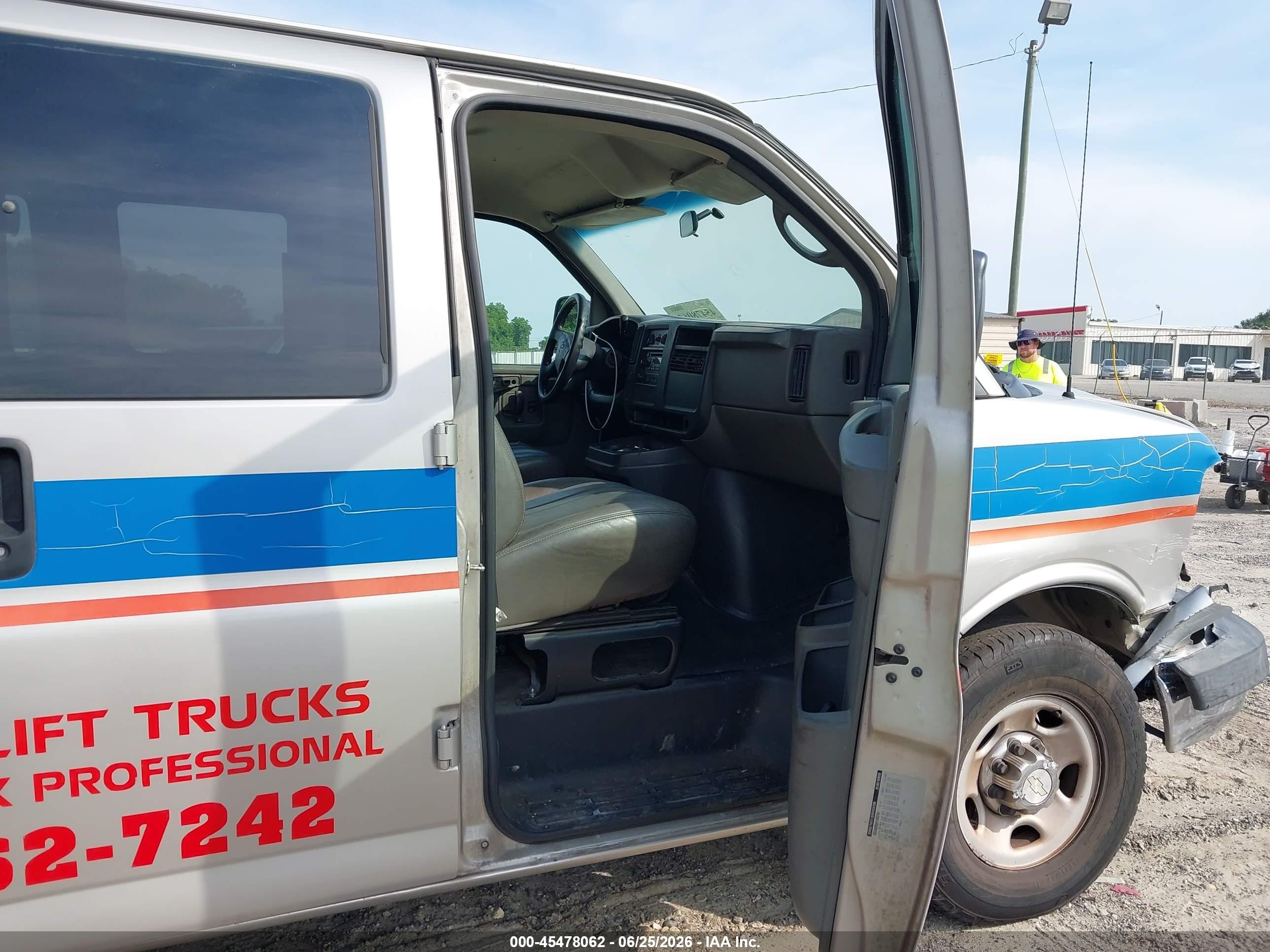 2006 Chevrolet Express Work Van Silver vin: 1GCGG25V861255749